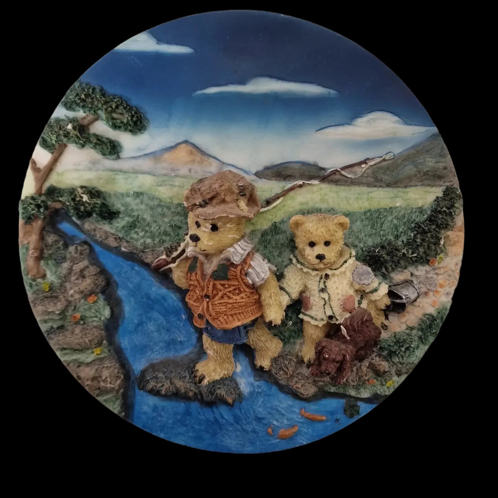3d Hukes Bear Ornamental Plate - Minster - 2 - 1364