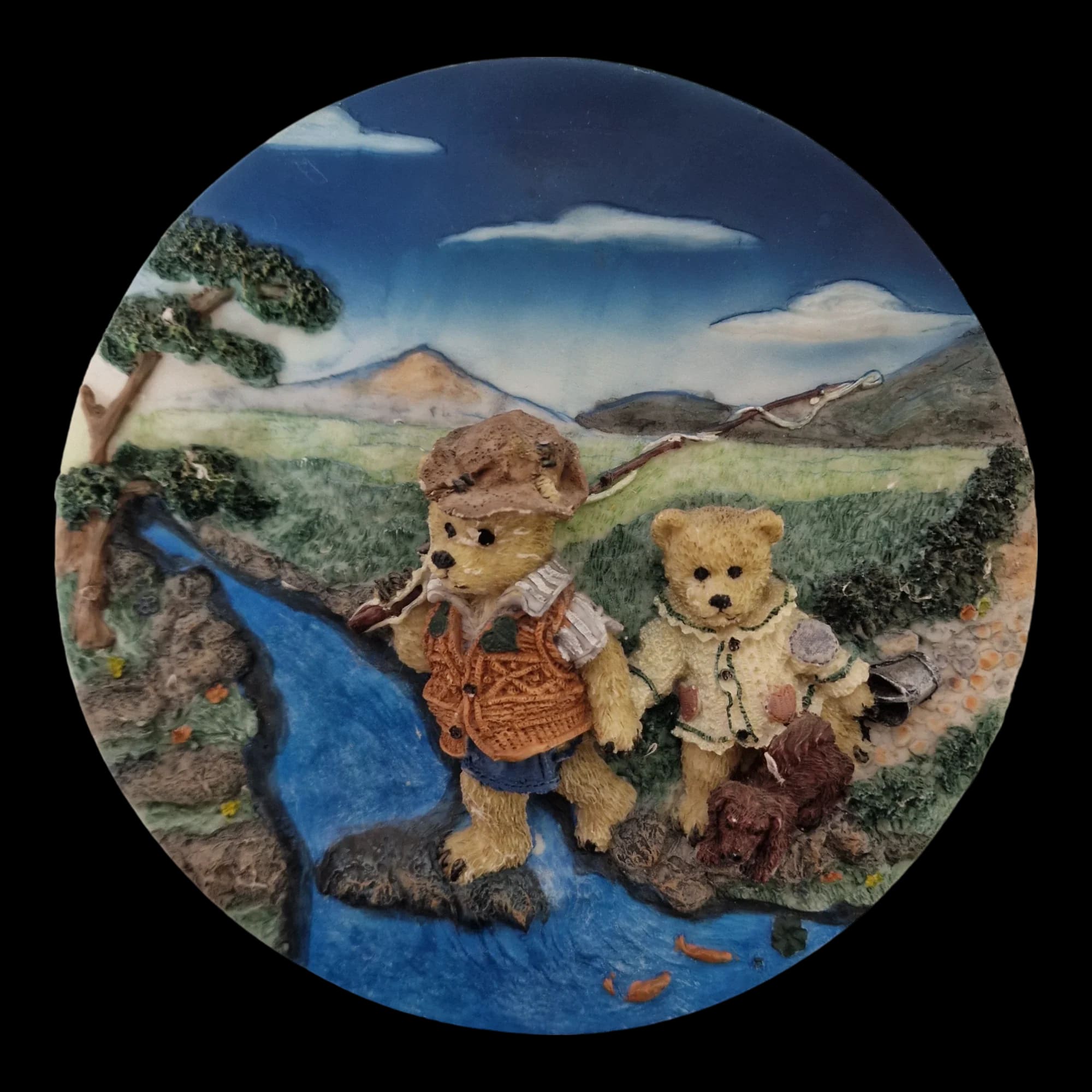 3d Hukes Bear Ornamental Plate - Minster - 1 - 1364