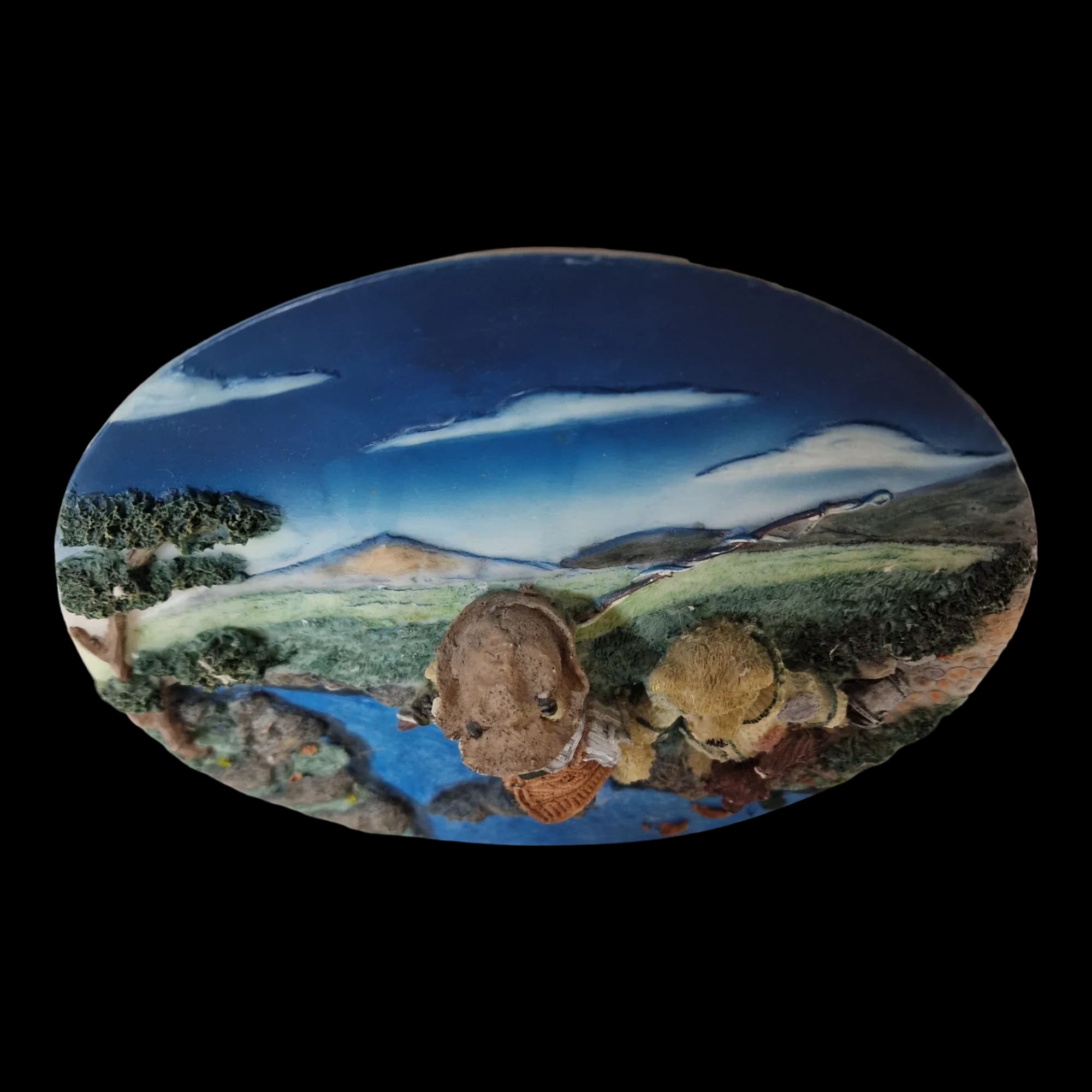 3d Hukes Bear Ornamental Plate - Minster - 2 - 1364