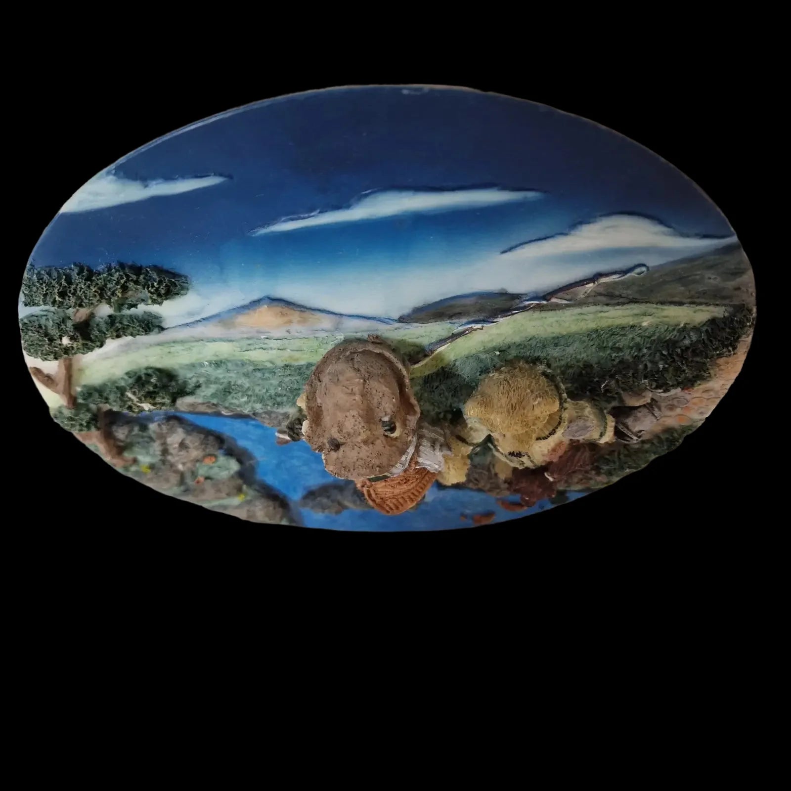 3d Hukes Bear Ornamental Plate - Minster - 3 - 1364