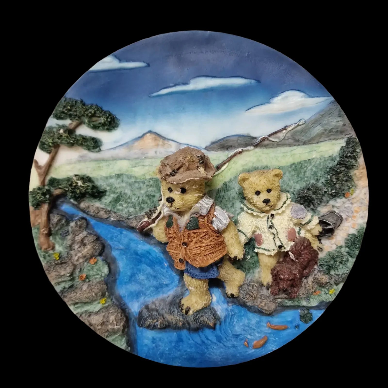 3d Hukes Bear Ornamental Plate - Minster - 1 - 1364