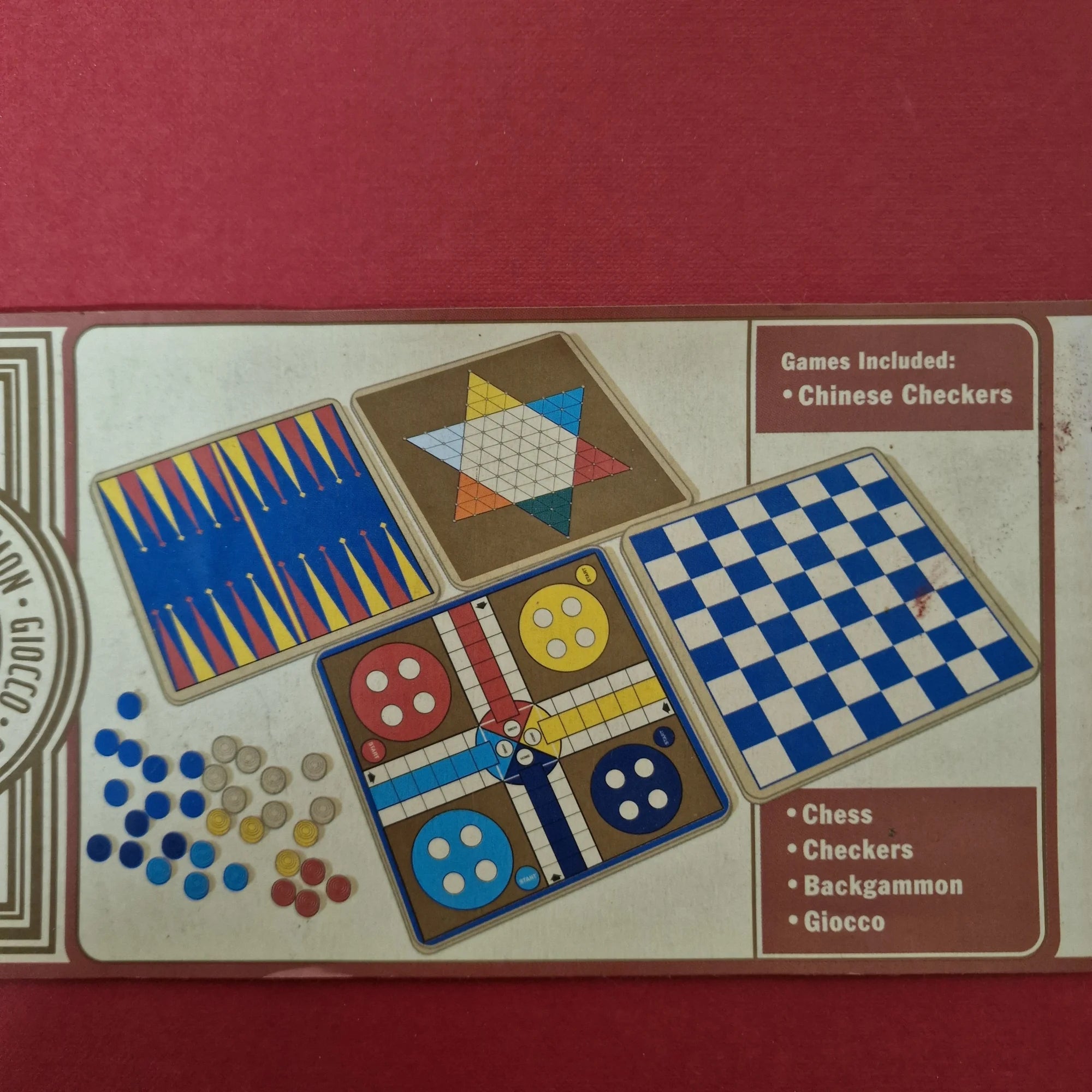 5 In 1 Boxed Wooden Board Game - Games - Loop NYC - 2 - 2761