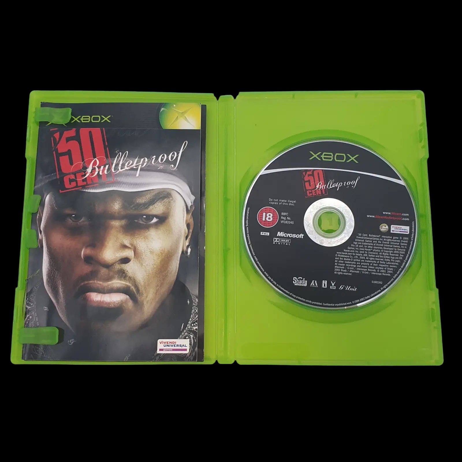 50 Cent Bullet Proof Xbox Original Vivendi Games 2005 Video