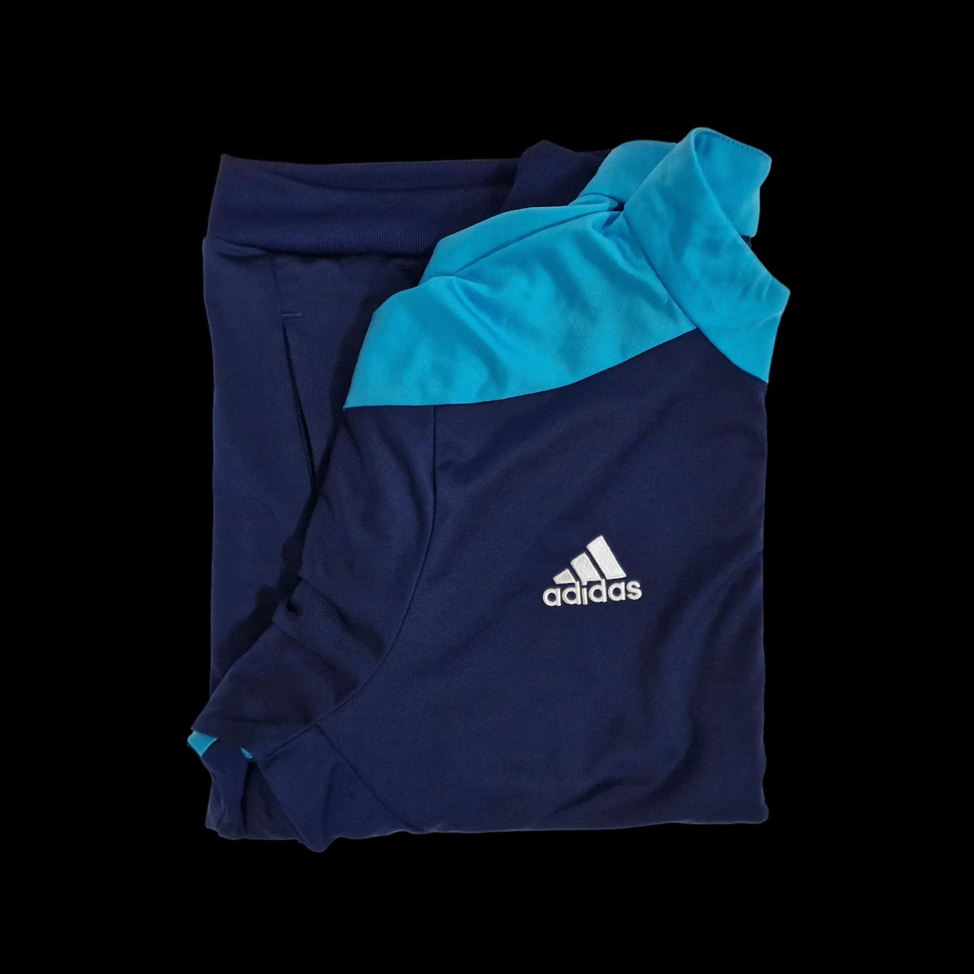 Adidas Blue Unisex Track Top Tracksuit Full Zip UK 2XL - 7