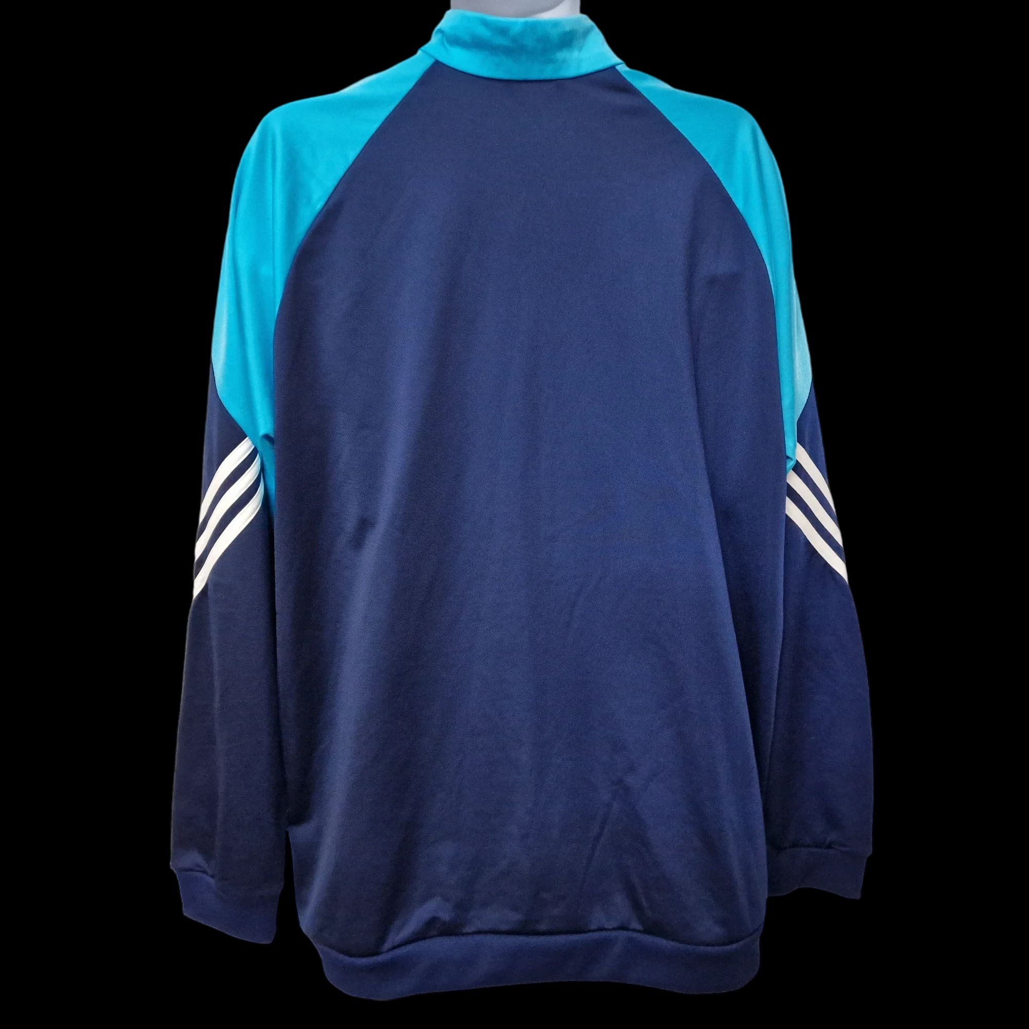 Adidas Blue Unisex Track Top Tracksuit Full Zip UK 2XL - 2