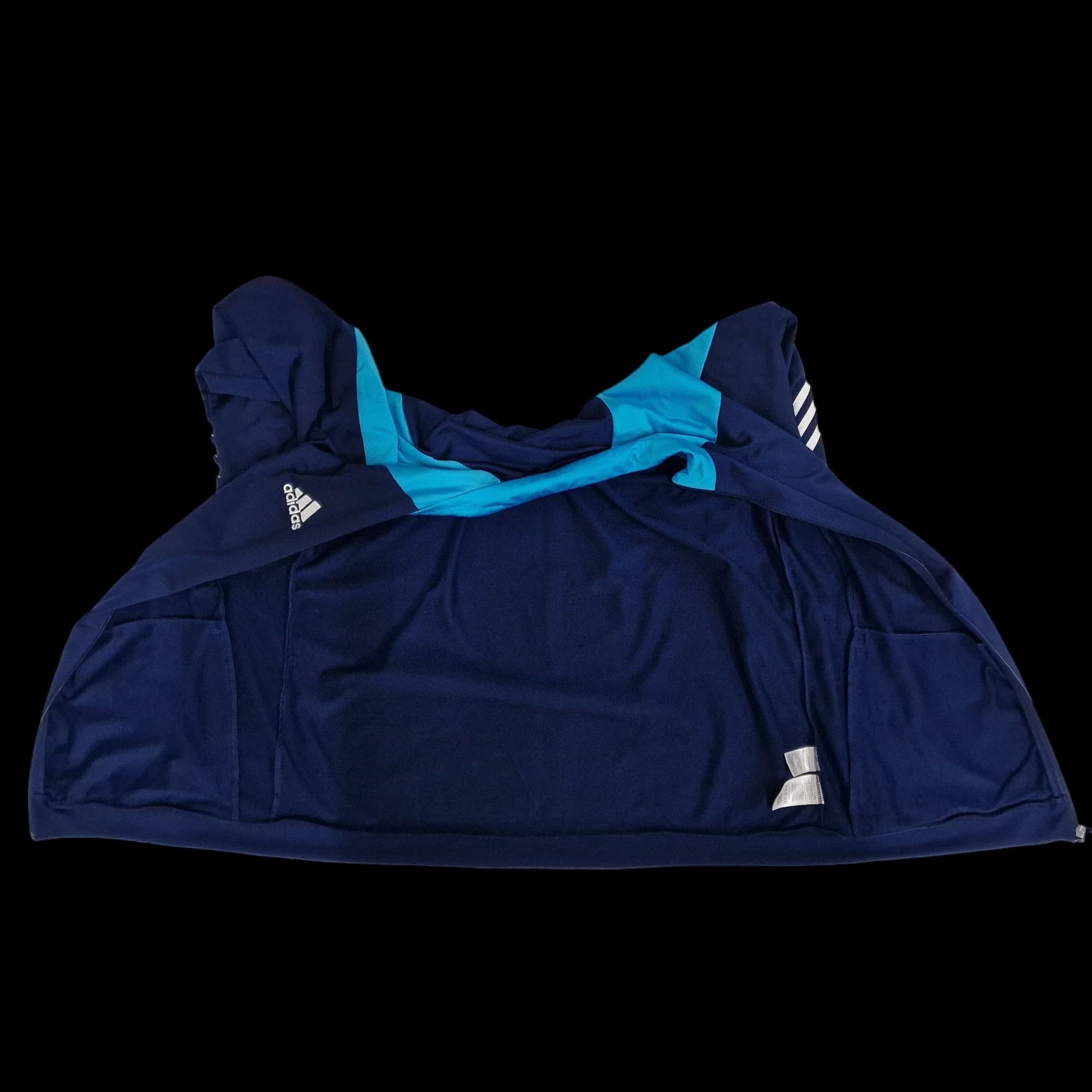 Adidas Blue Unisex Track Top Tracksuit Full Zip UK 2XL - 6