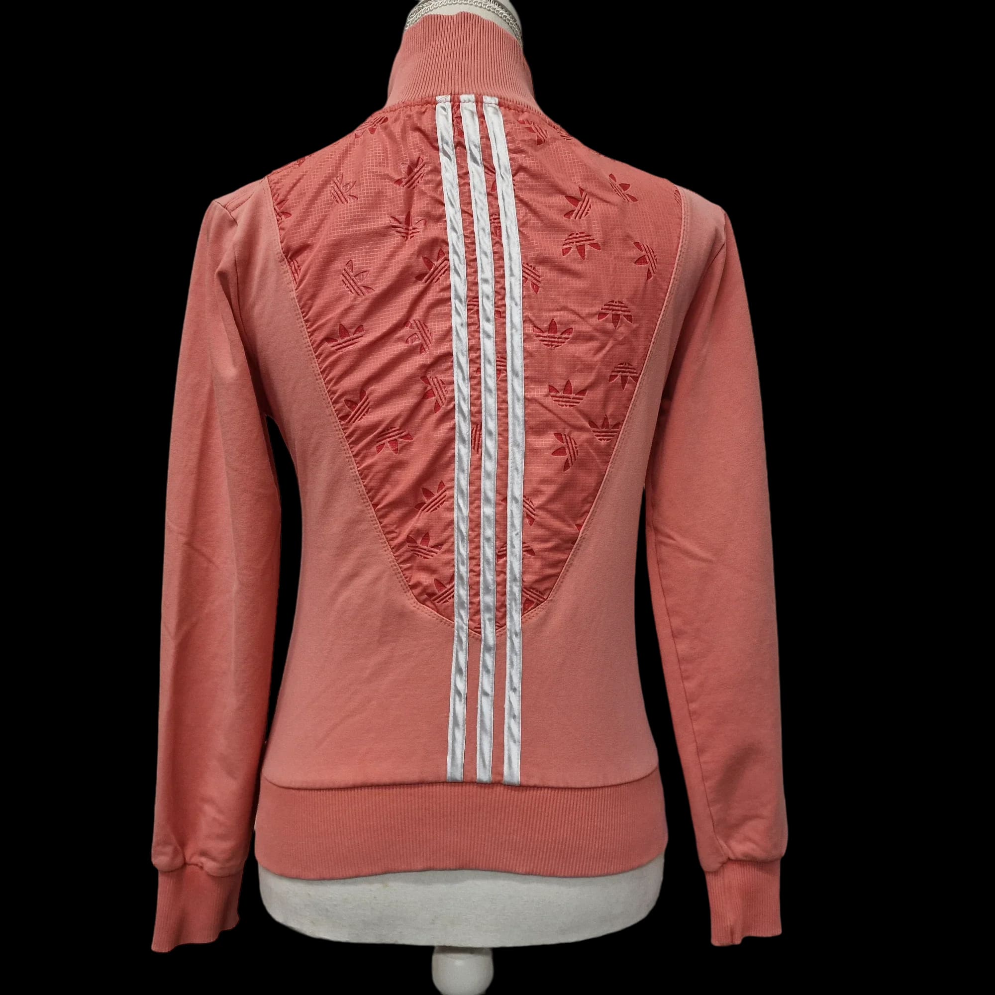 Adidas Womens Track Top Tracksuit Full Zip Pink 36 - Jacket