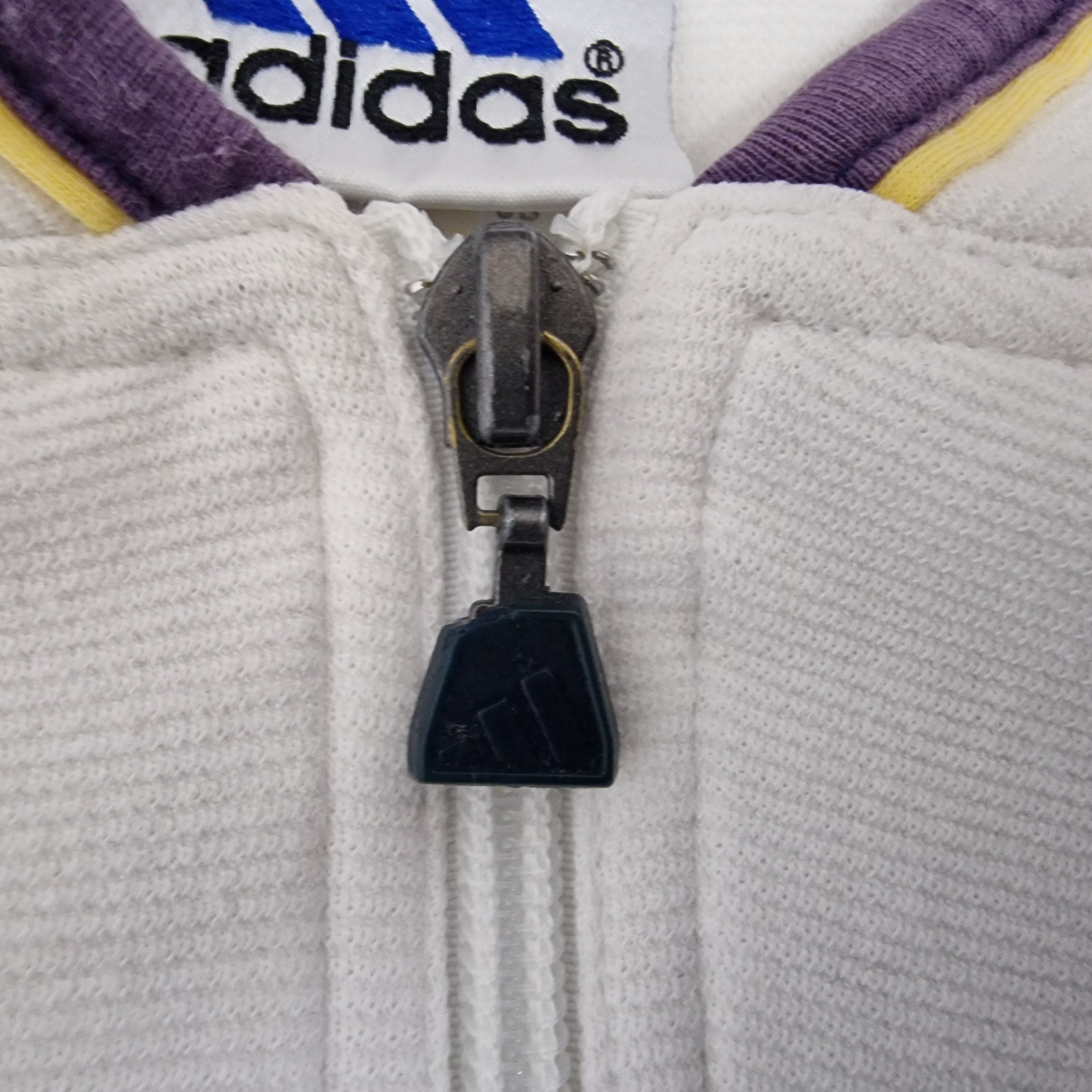 Adidas Womens White Track Top Tracksuit Full Zip UK 14