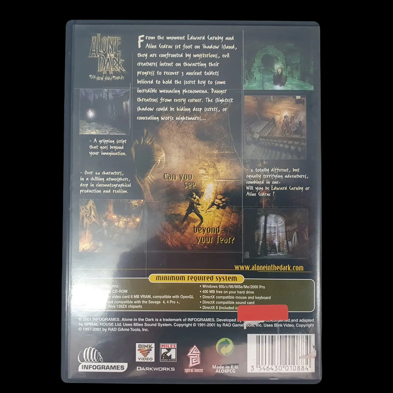 Alone In The Dark New Nightmare Pc Infogrames 2001 Cib
