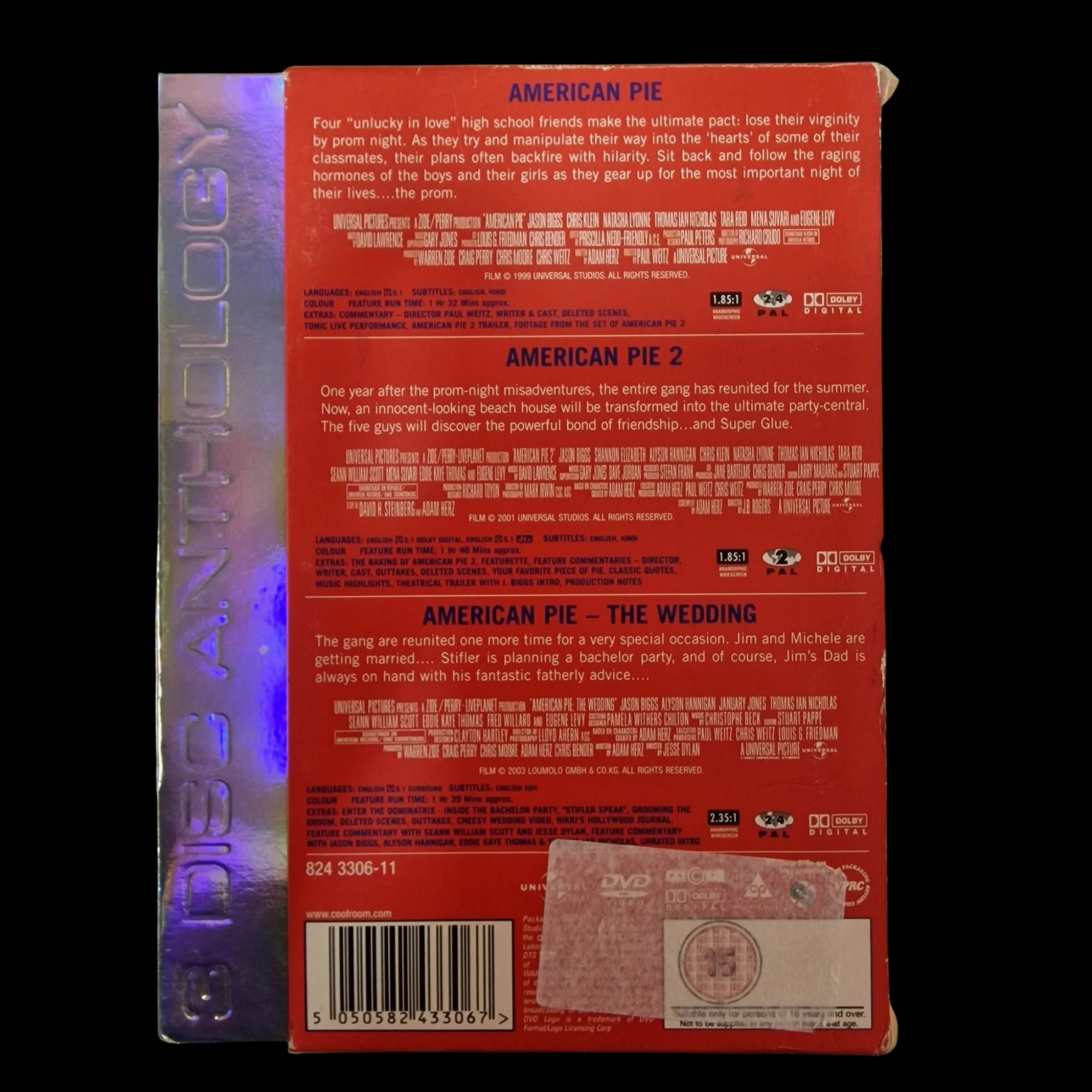 American Pie 1 2 & 3 Dvd - Preloved - DVD - Universal