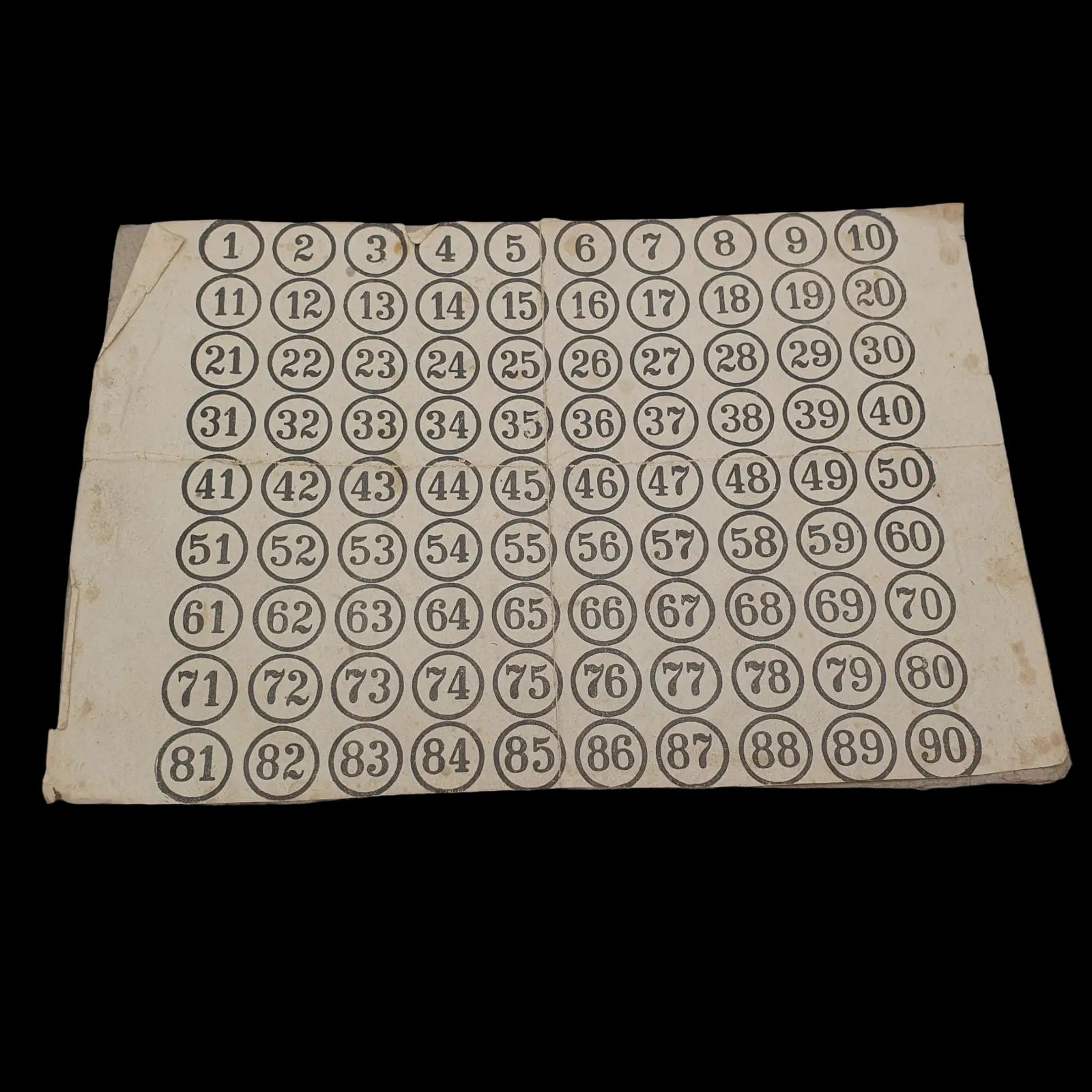 Antique Spears Games Wood Counters Foreign Lotto Boxed