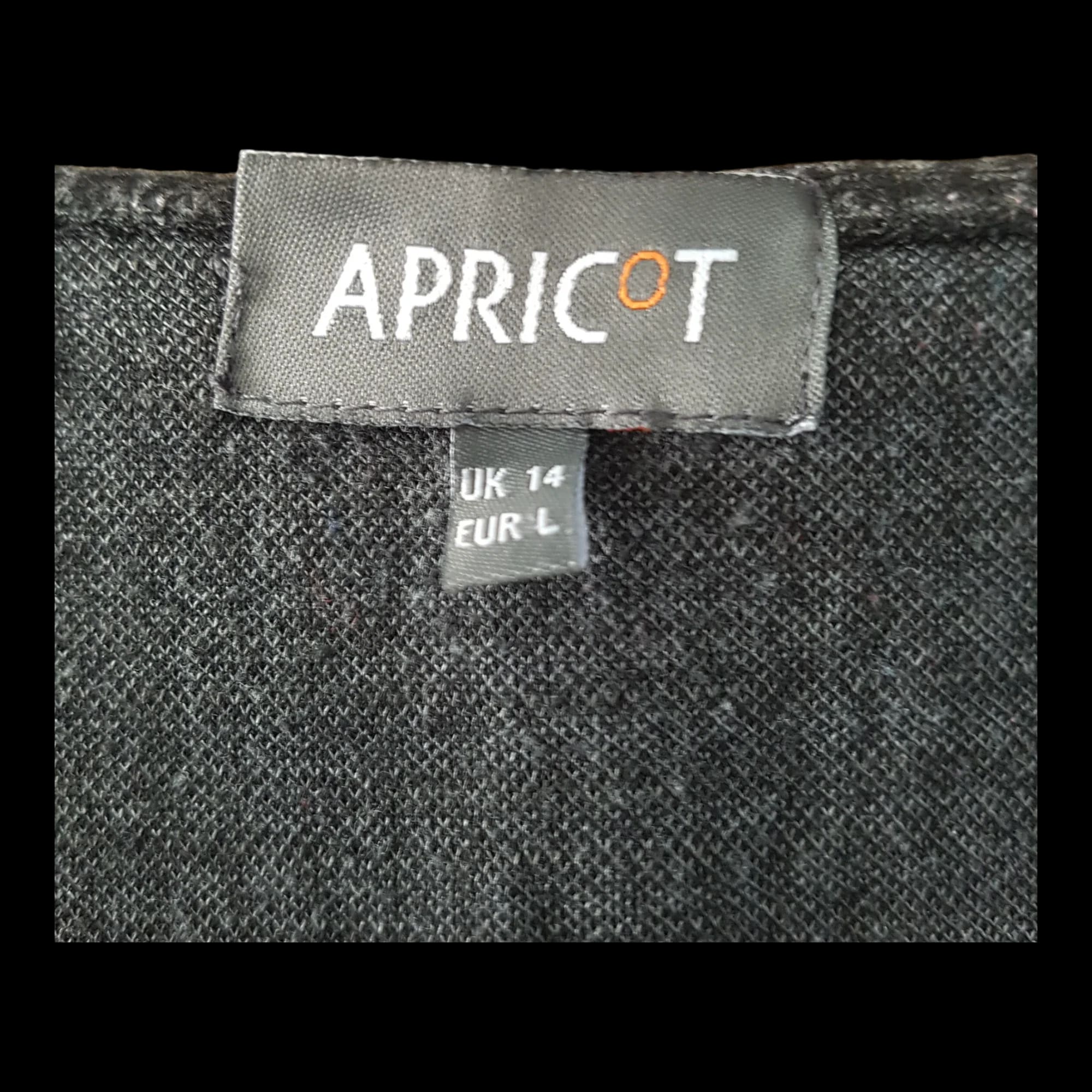 Apricot Grey Black Pattern Dress UK 14 - Dresses - 7 - 1958