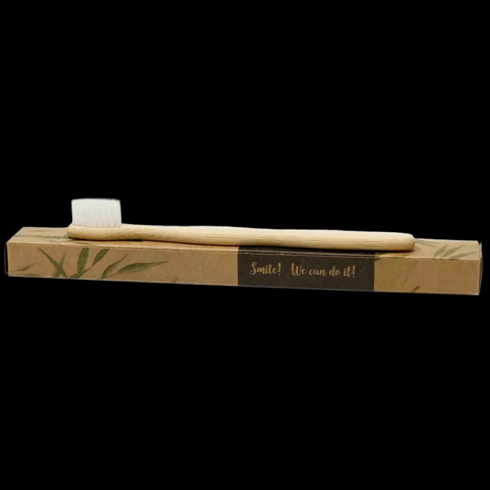 Bamboo Toothbrush - White - Family Pack Of 4 - Med Soft