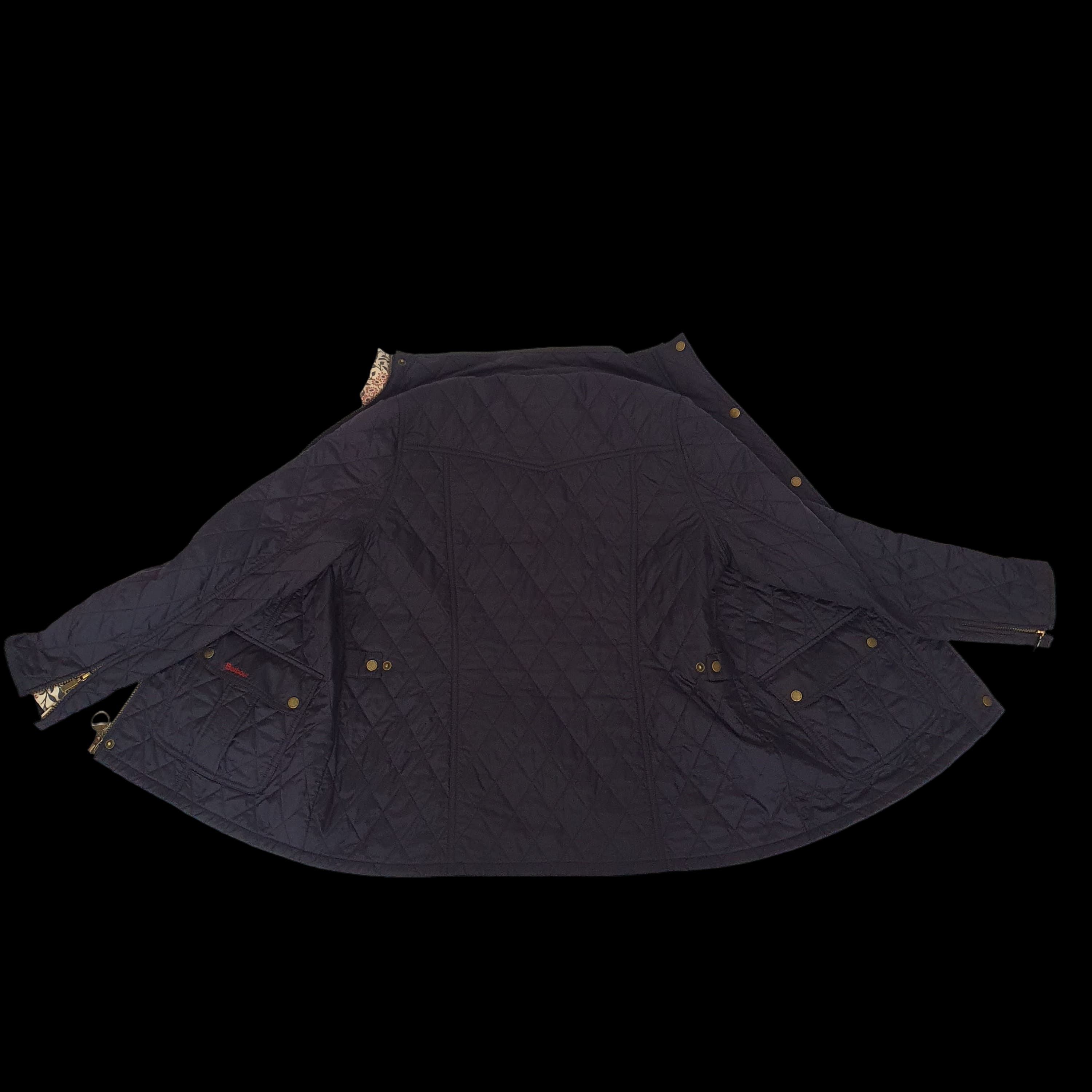 Barbour Womens Blue Quilted Utility Jacket - Morris &