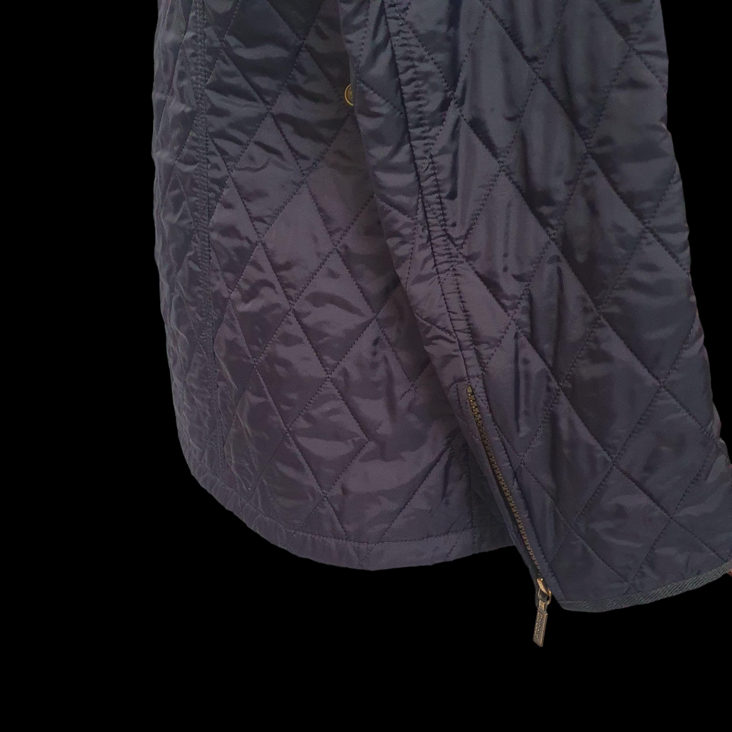 Barbour Womens Blue Quilted Utility Jacket - Morris &