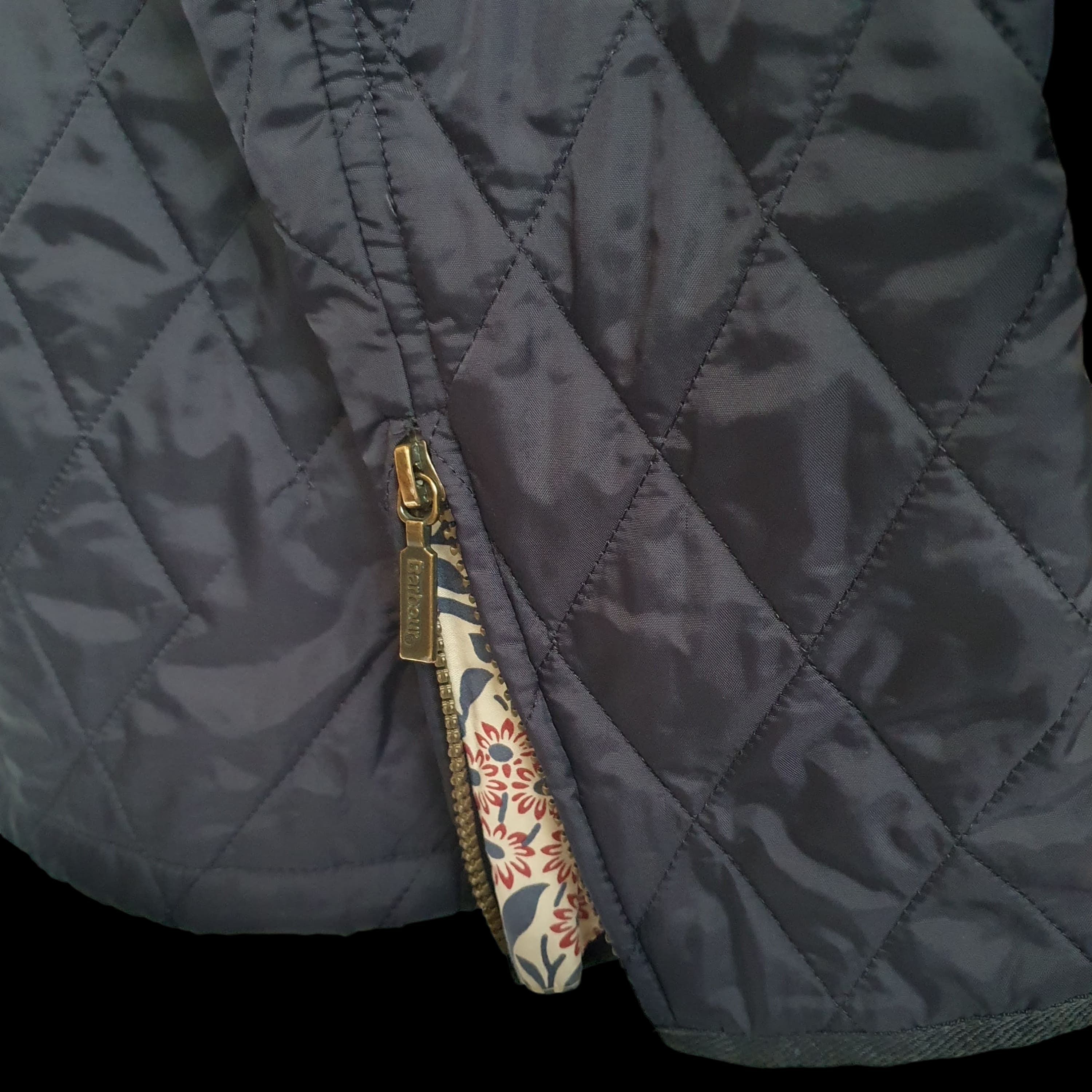 Barbour Womens Blue Quilted Utility Jacket - Morris &