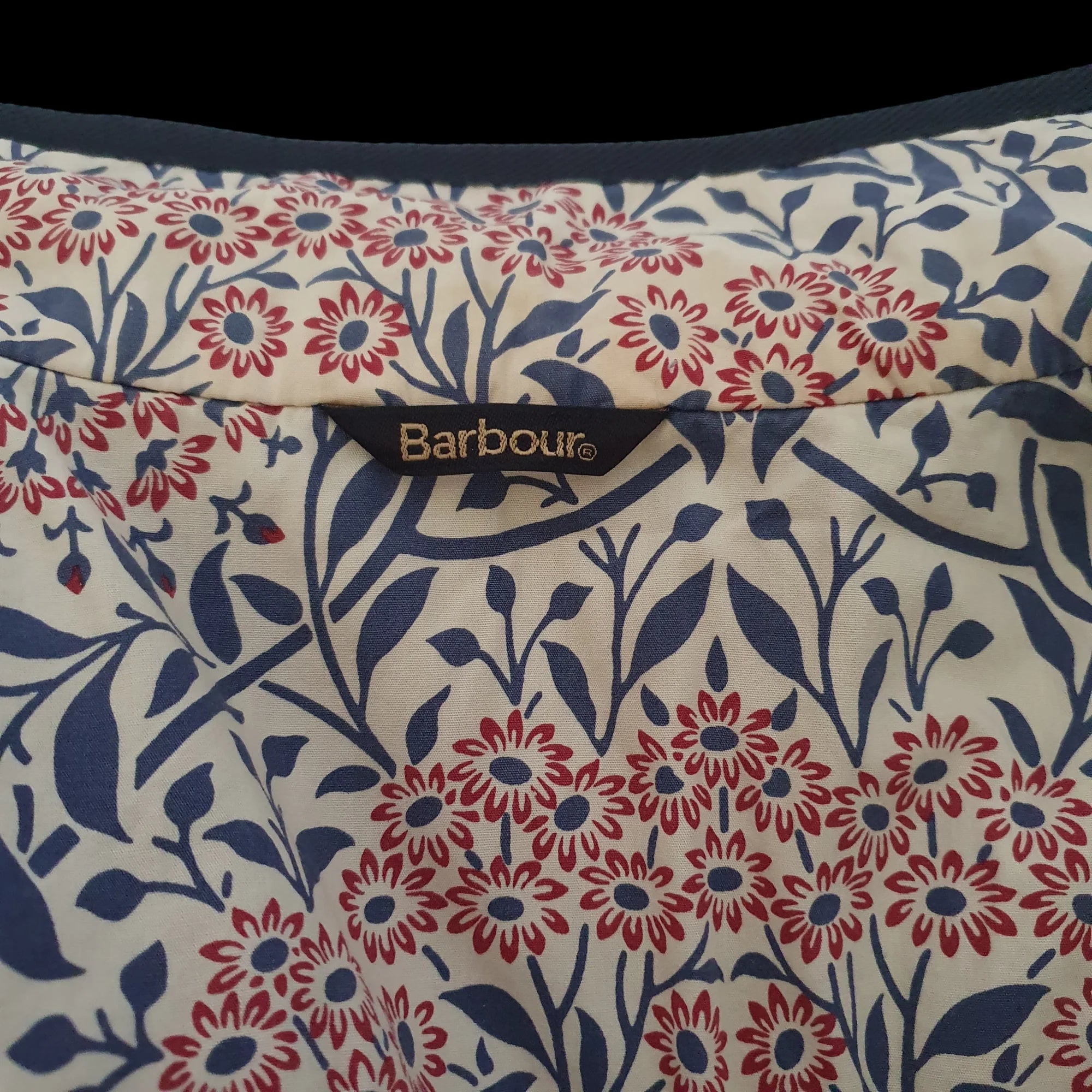 Barbour Womens Blue Quilted Utility Jacket - Morris &