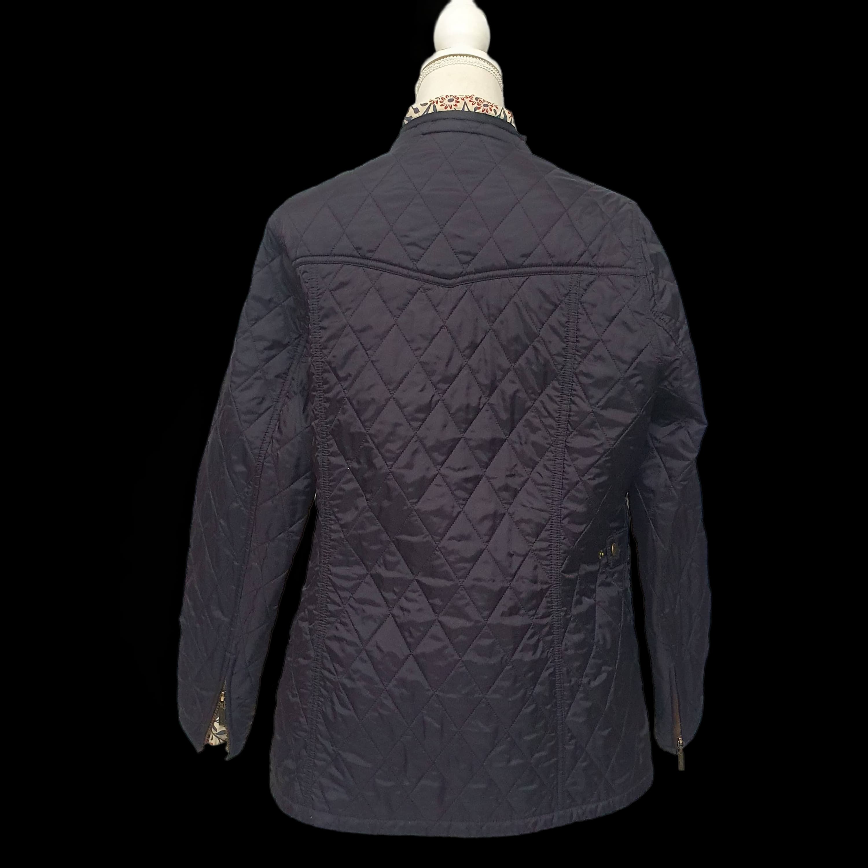 Barbour Womens Blue Quilted Utility Jacket - Morris &