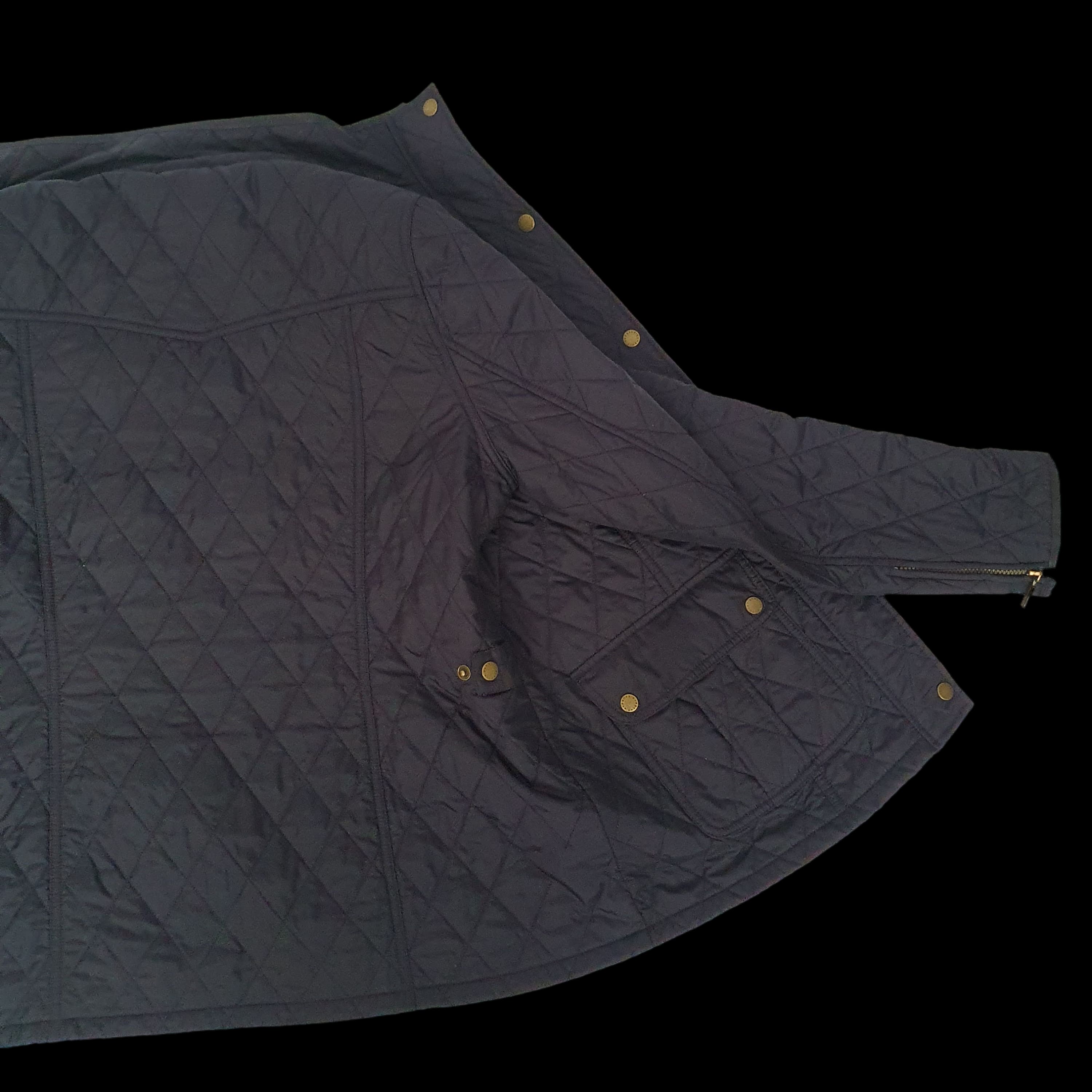 Barbour Womens Blue Quilted Utility Jacket - Morris &