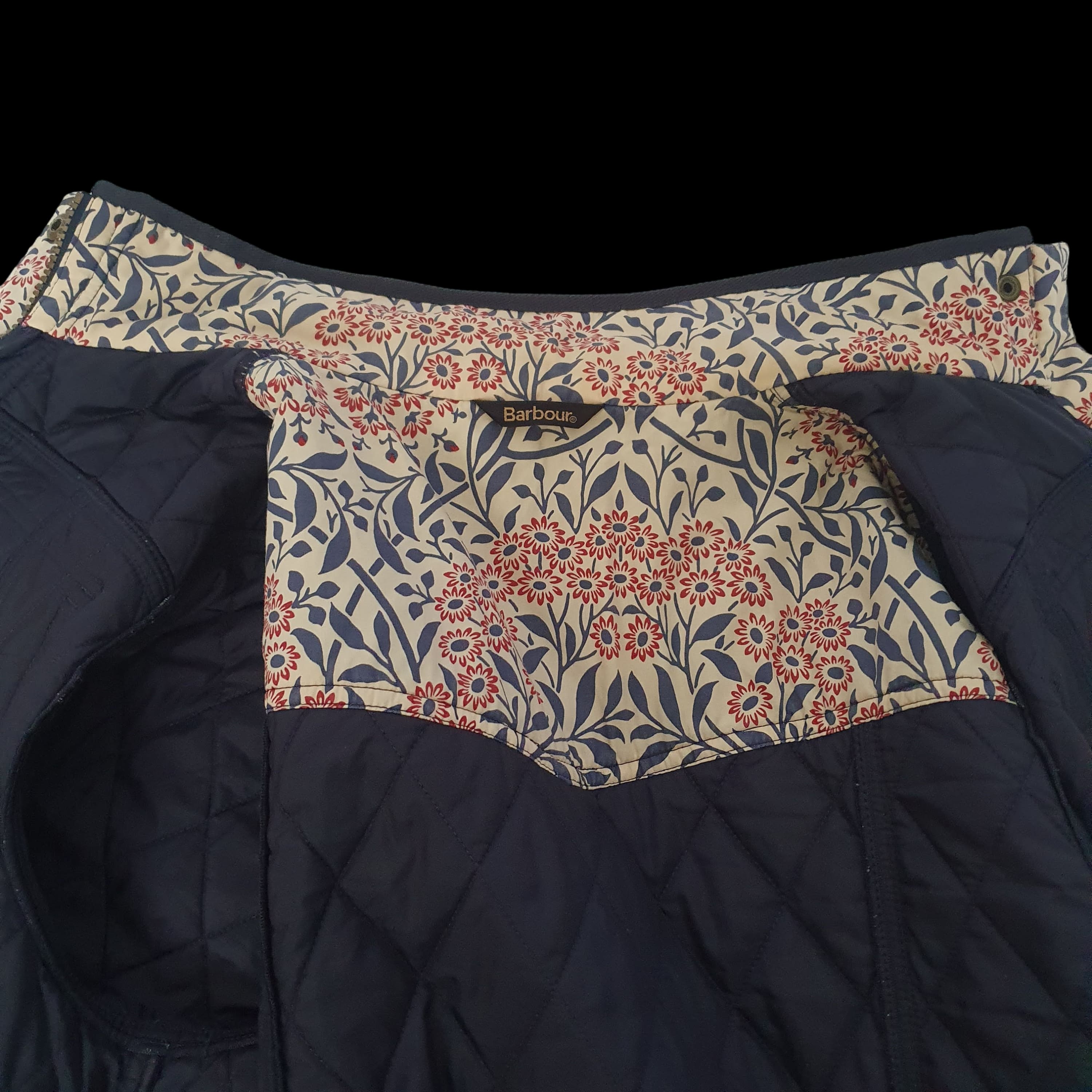 Barbour Womens Blue Quilted Utility Jacket - Morris &