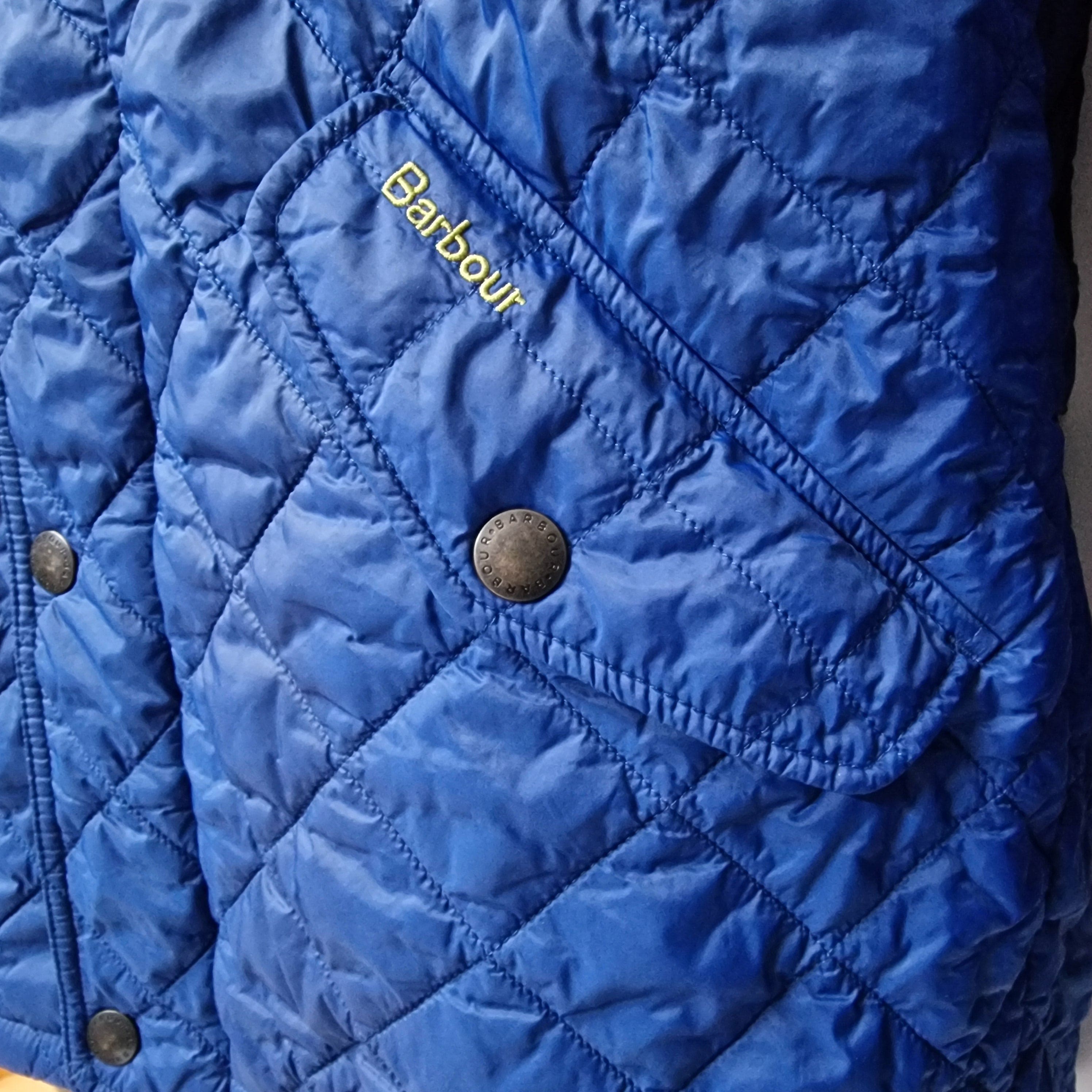 Barbour Womens Blue Quilted Utility Jacket UK Medium