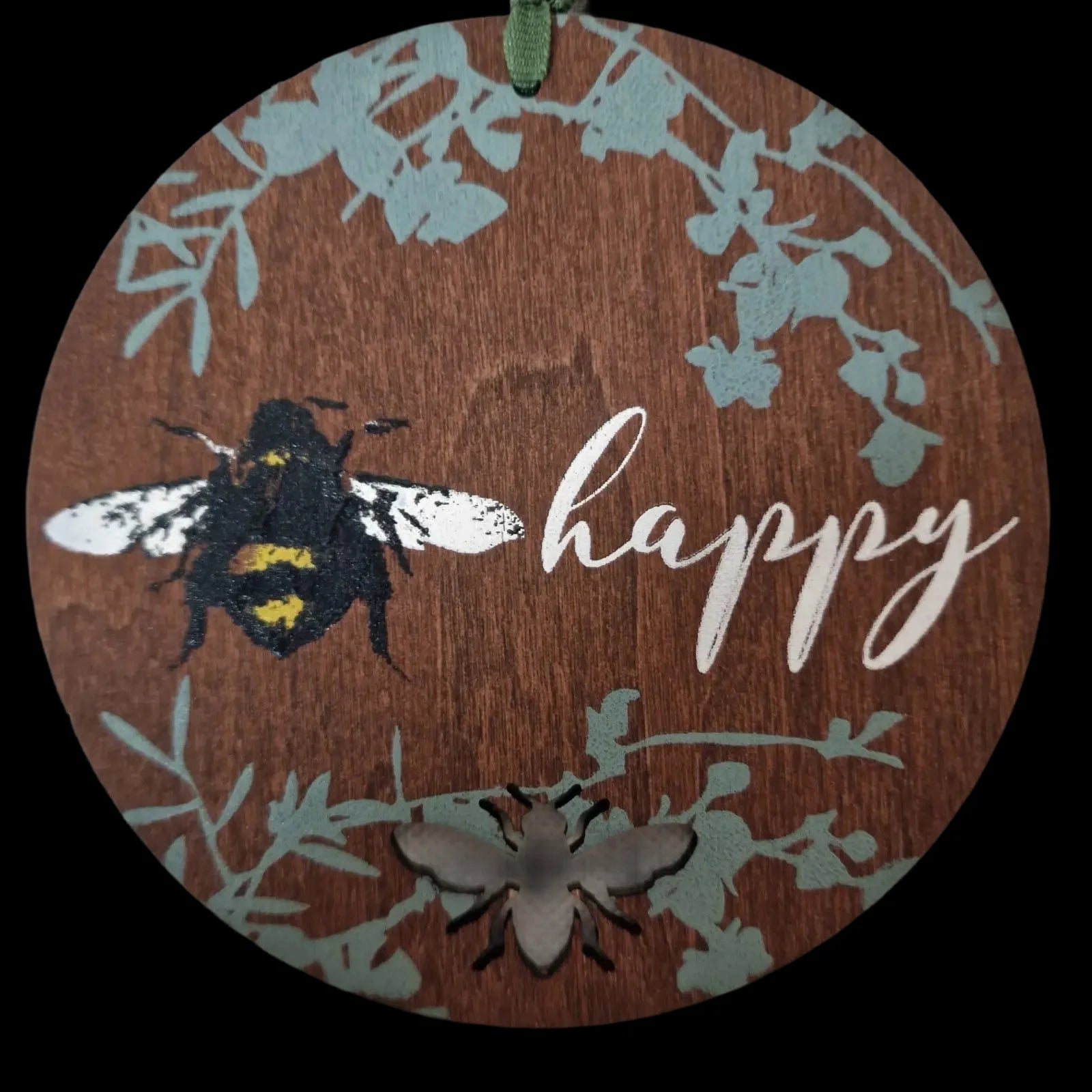 Bee Happy Wooden Sign Wall Art - Unbranded - 2 - 1308