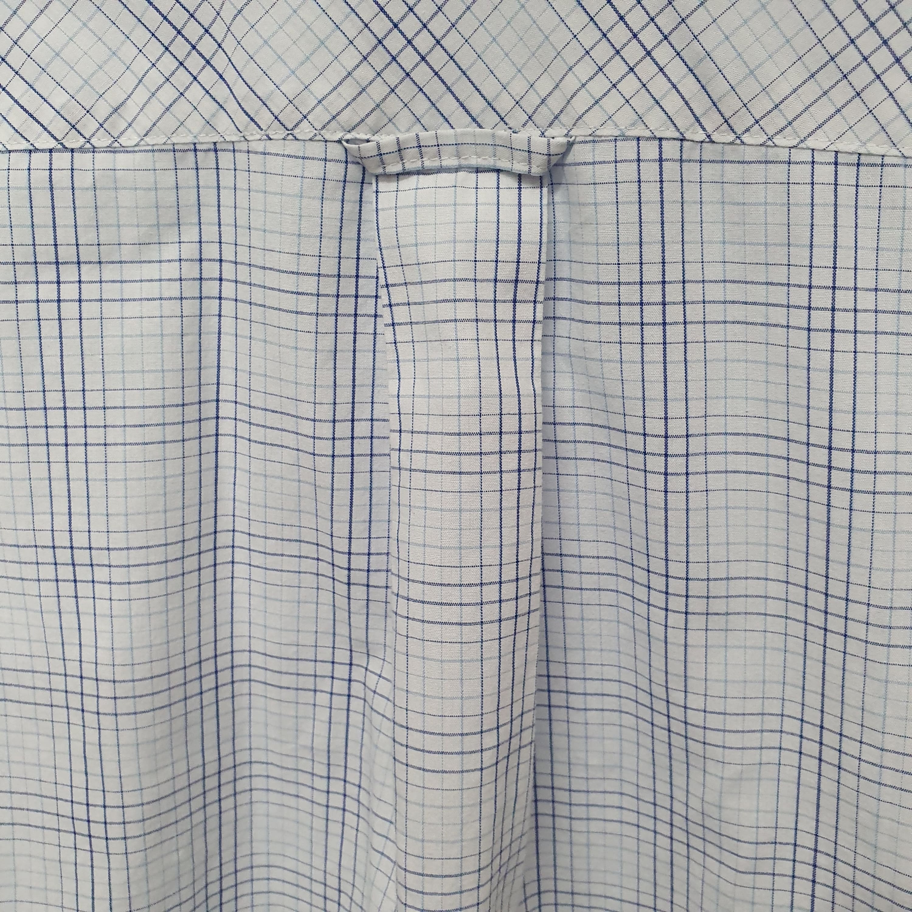 Ben Sherman Blue Check Mens Shirt - Long Sleeve Button Down