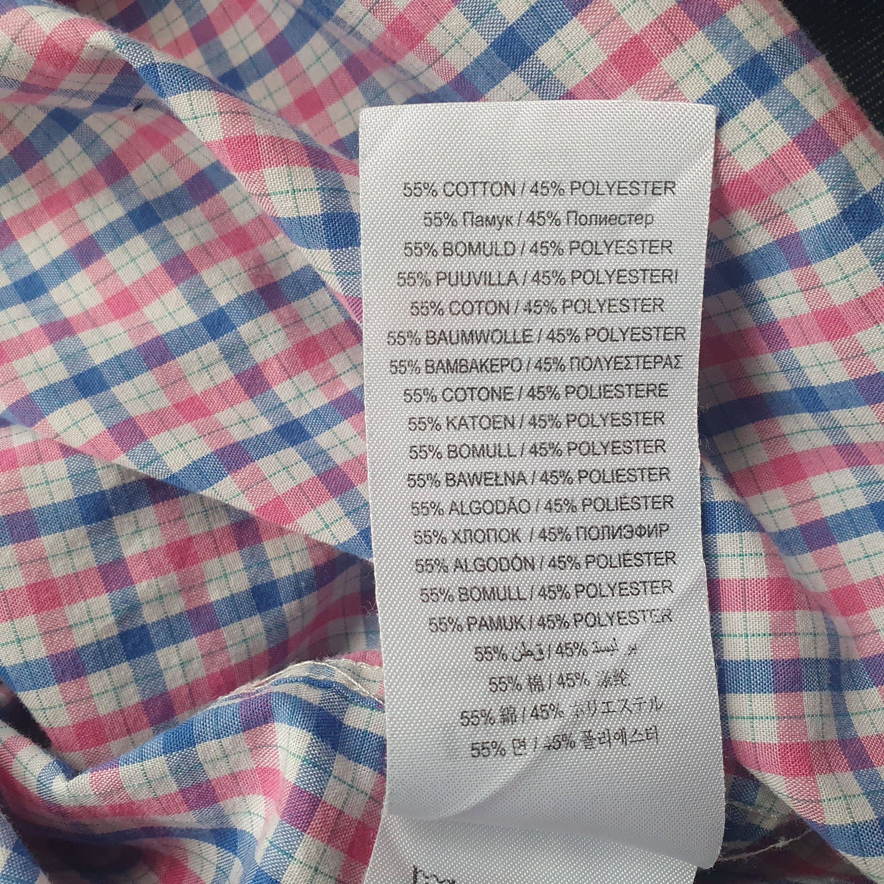 Ben Sherman Heritage Pink Blue White Check Short Sleeve