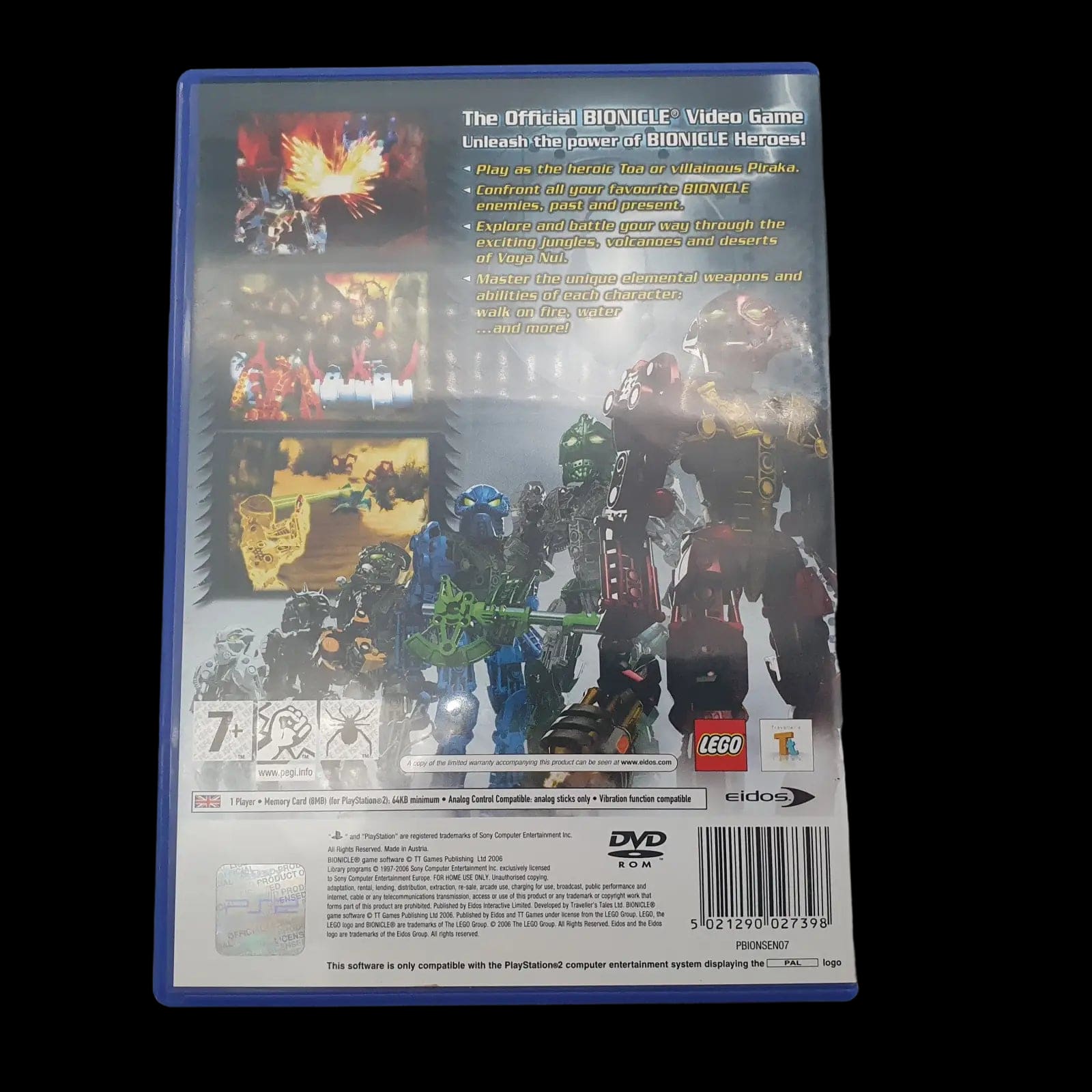 Bionicle Heroes Sony Playstation 2 Ps2 Eidos 2006 Video