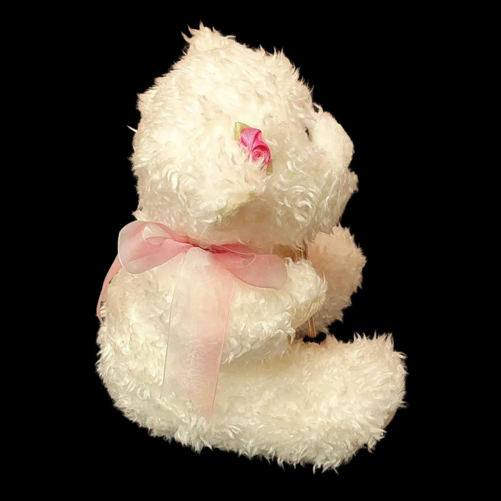 Birthdays White Plush Bear Soft Toy Holding Love Heart