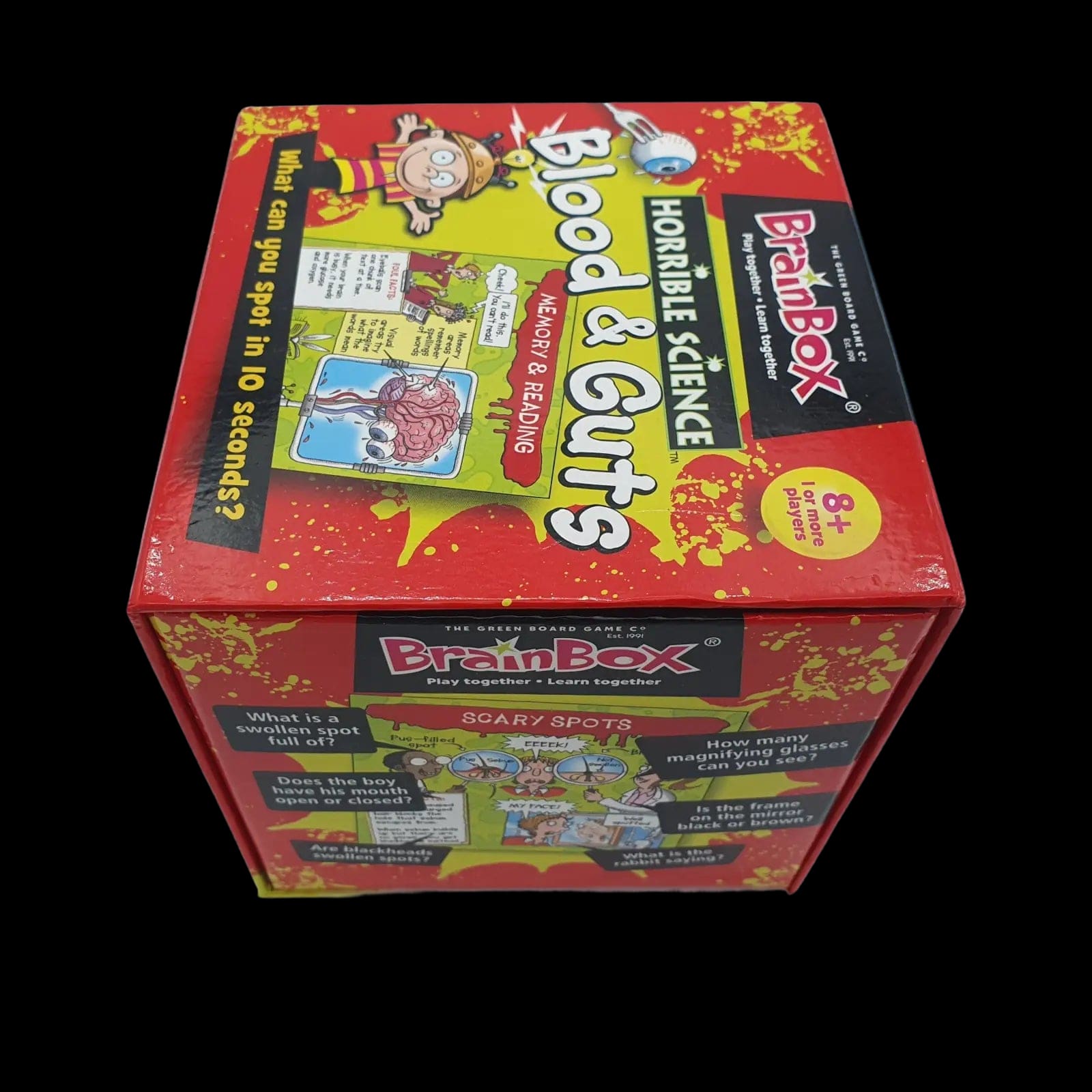 Brainbox Blood & Guts Boxed Board Game 2012 Age 8 + - Games
