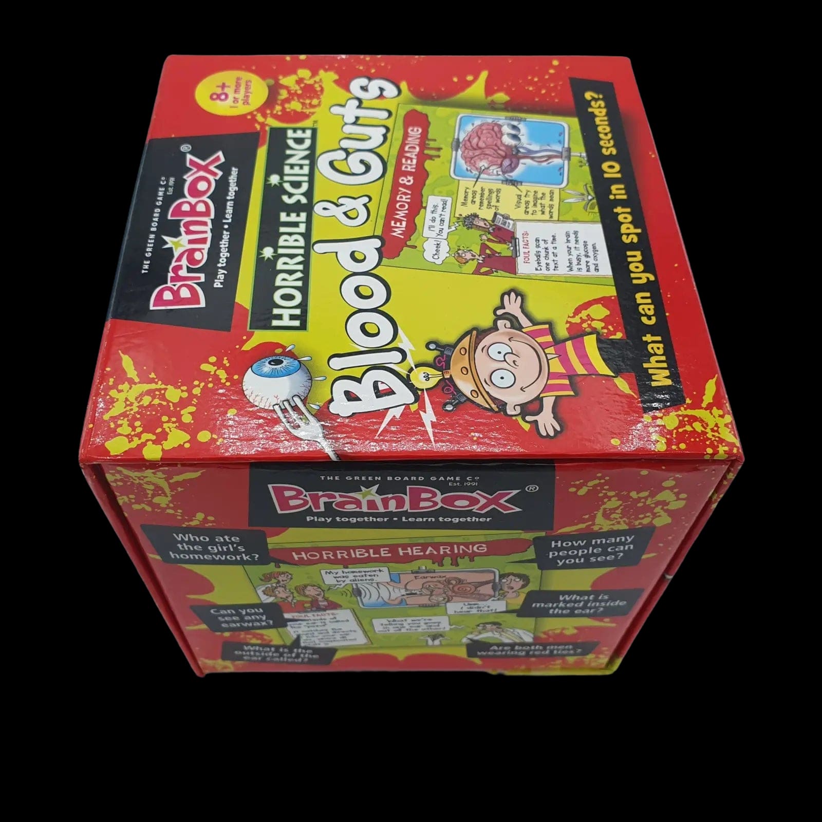 Brainbox Blood & Guts Boxed Board Game 2012 Age 8 + - Games