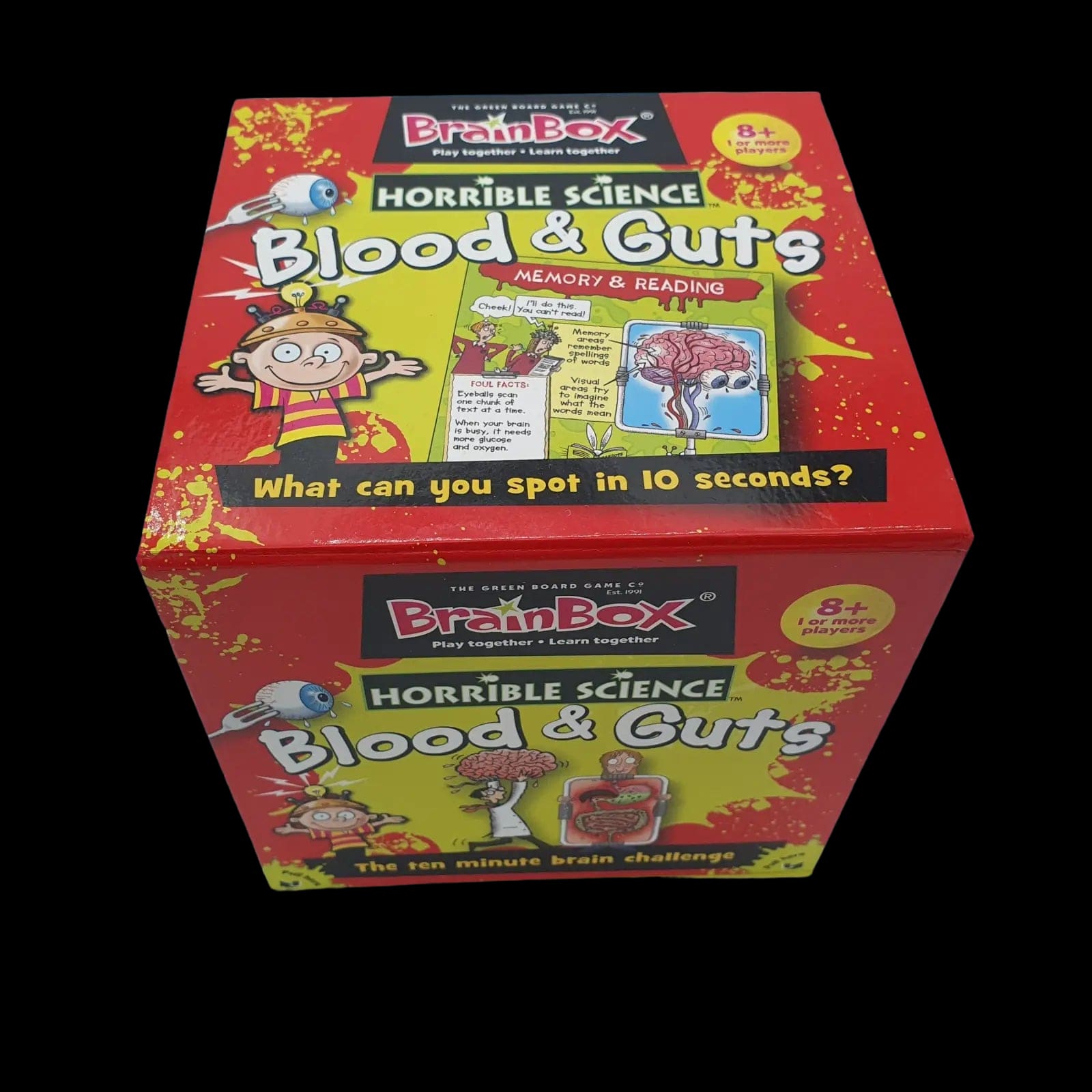 Brainbox Blood & Guts Boxed Board Game 2012 Age 8 + - Games