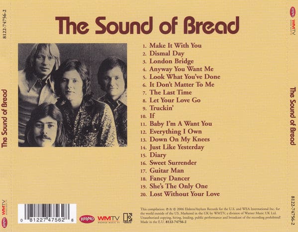 Bread - The Sound Of (their 20 Finest Songs) (cd Comp Re