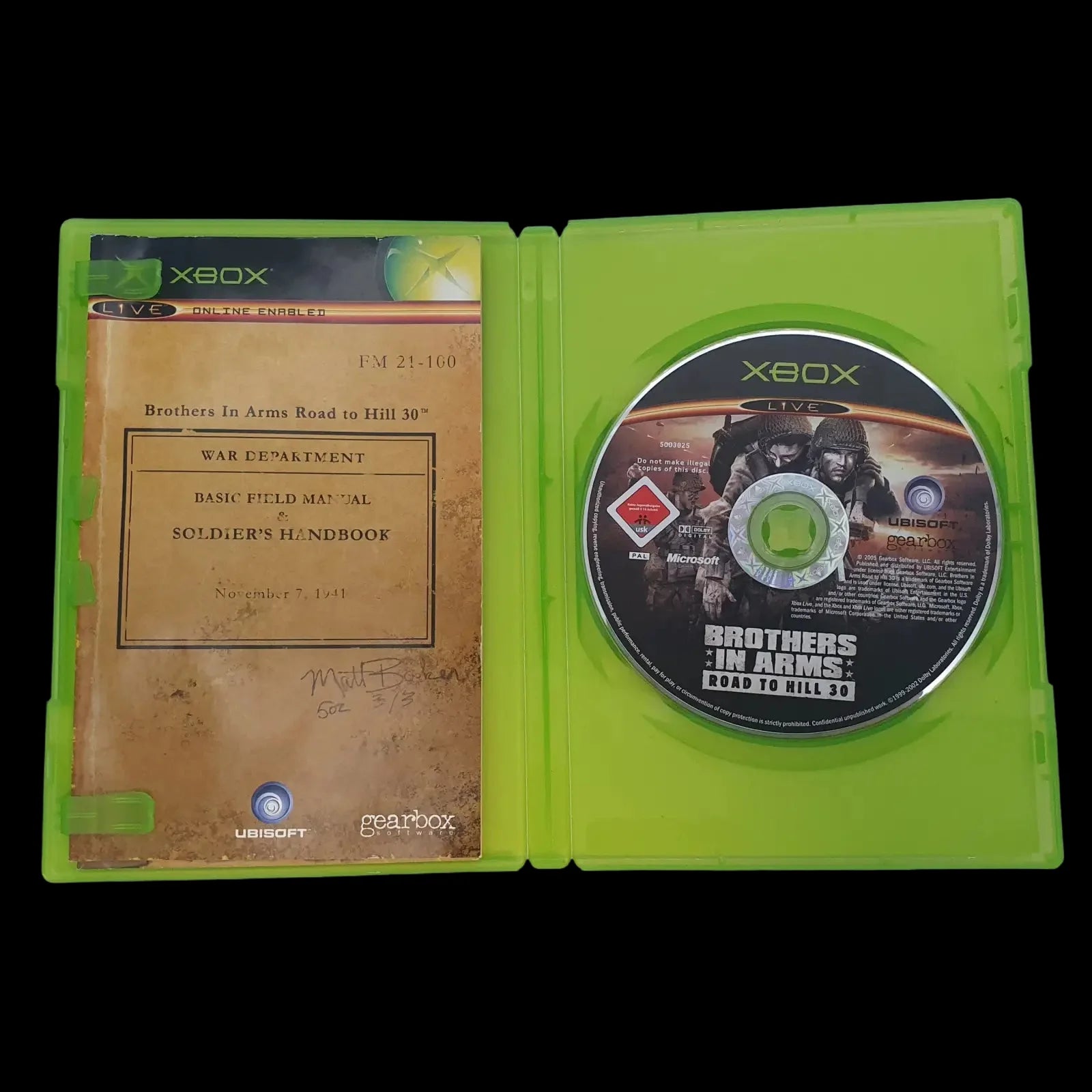 Brothers In Arms Road To Hill 30 Xbox Original Ubisoft 2005