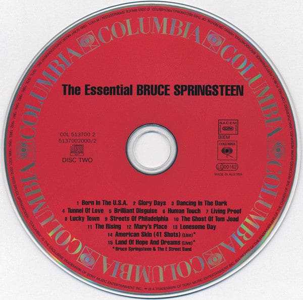 Bruce Springsteen - The Essential (2xcd Comp) - Preloved