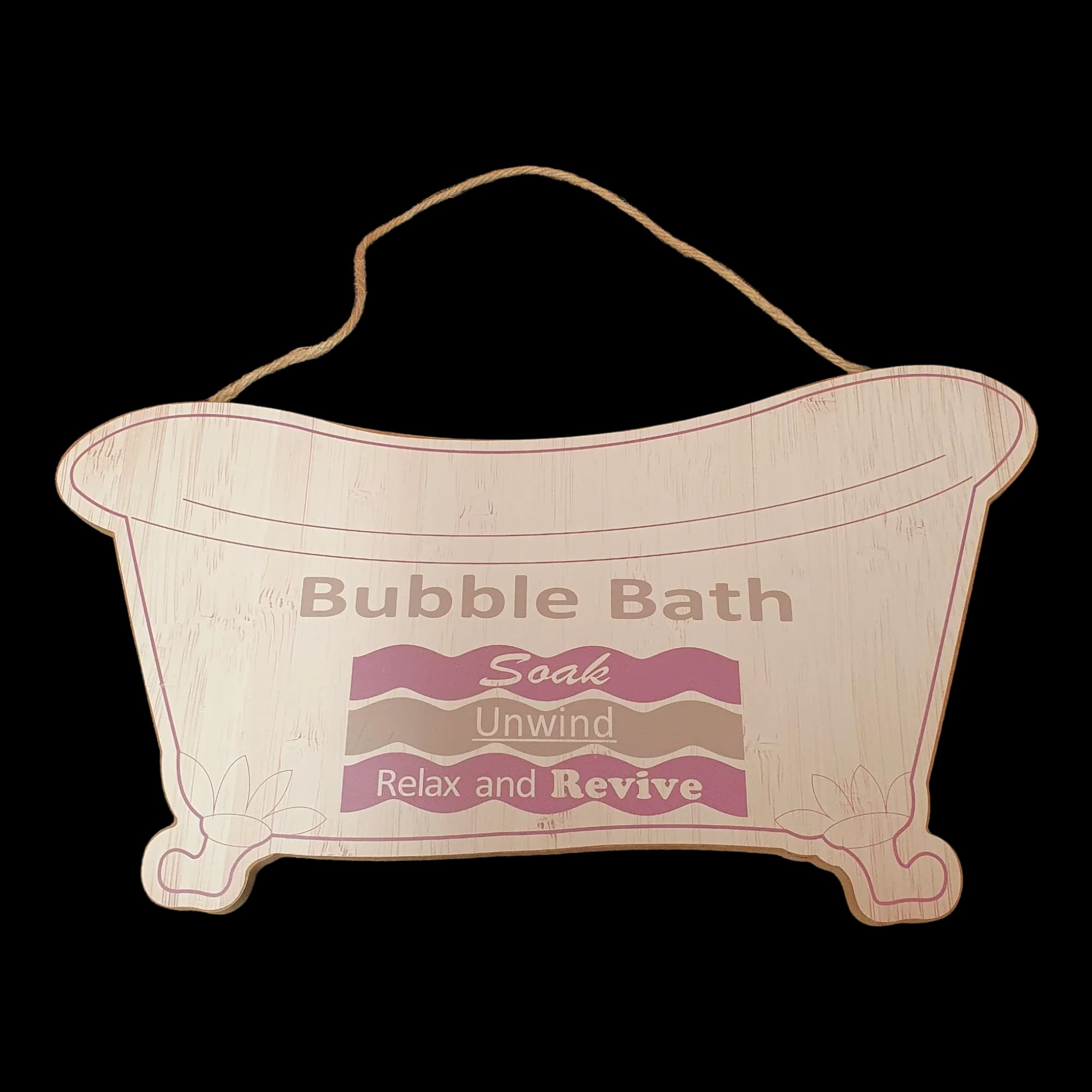 Bubble Bath Wooden Sign - Unbranded - 1 - 1146
