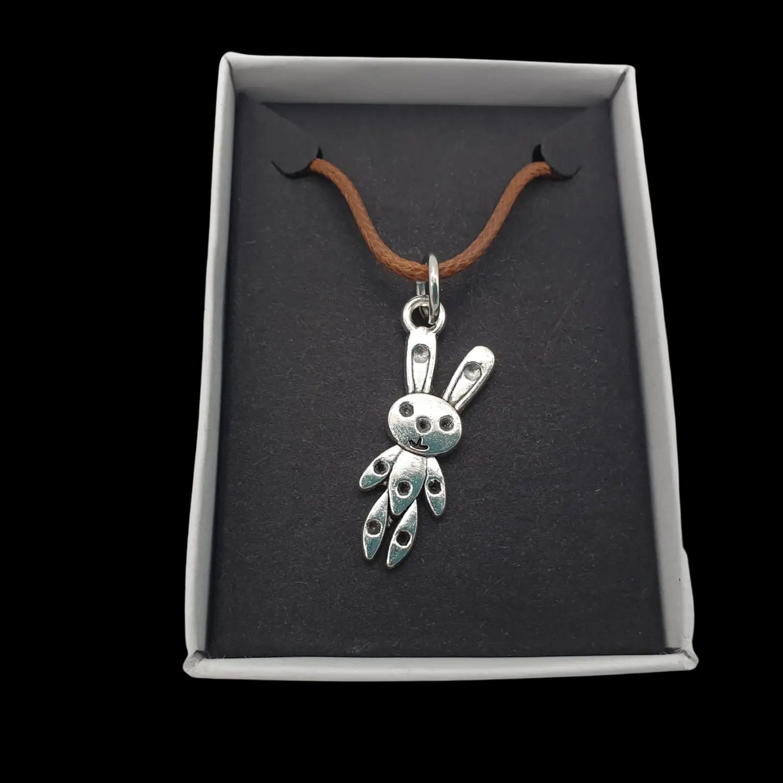 Bunny Rabbit Puppet Necklace Pendant Charm Handmade Fashion