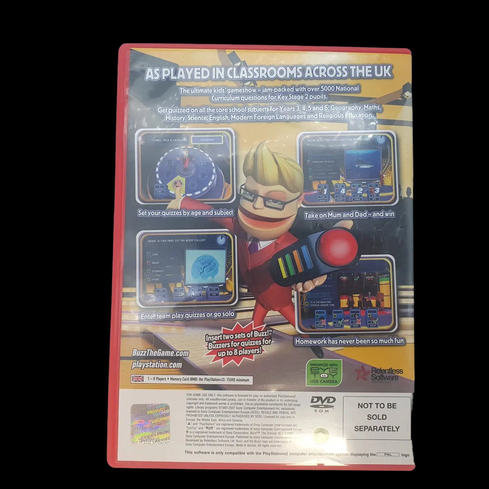 Buzz The Schools Quiz Sony Playstation 2 Ps2 2007 Video