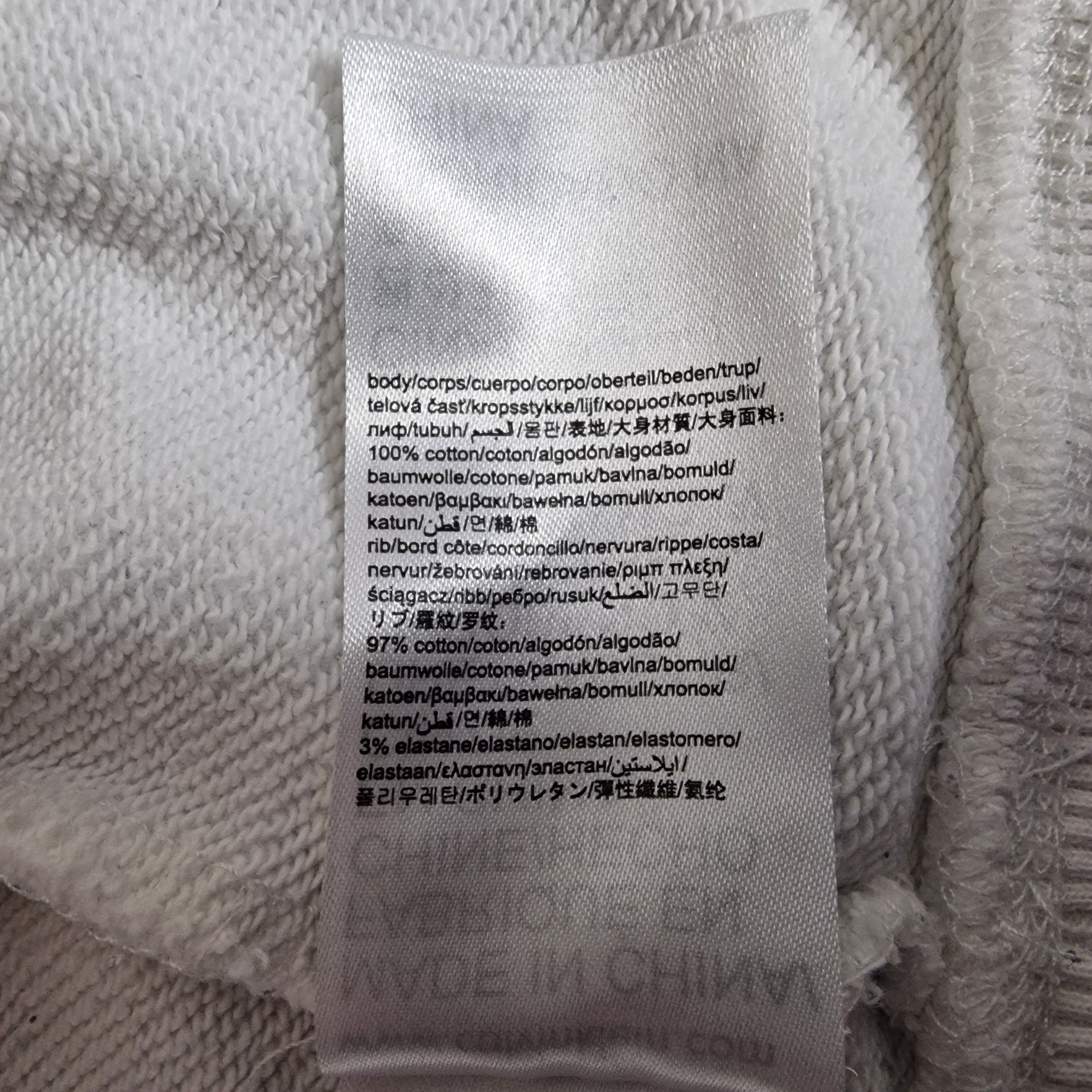 Calvin Klein Unisex White Crew Neck Jumper UK Small