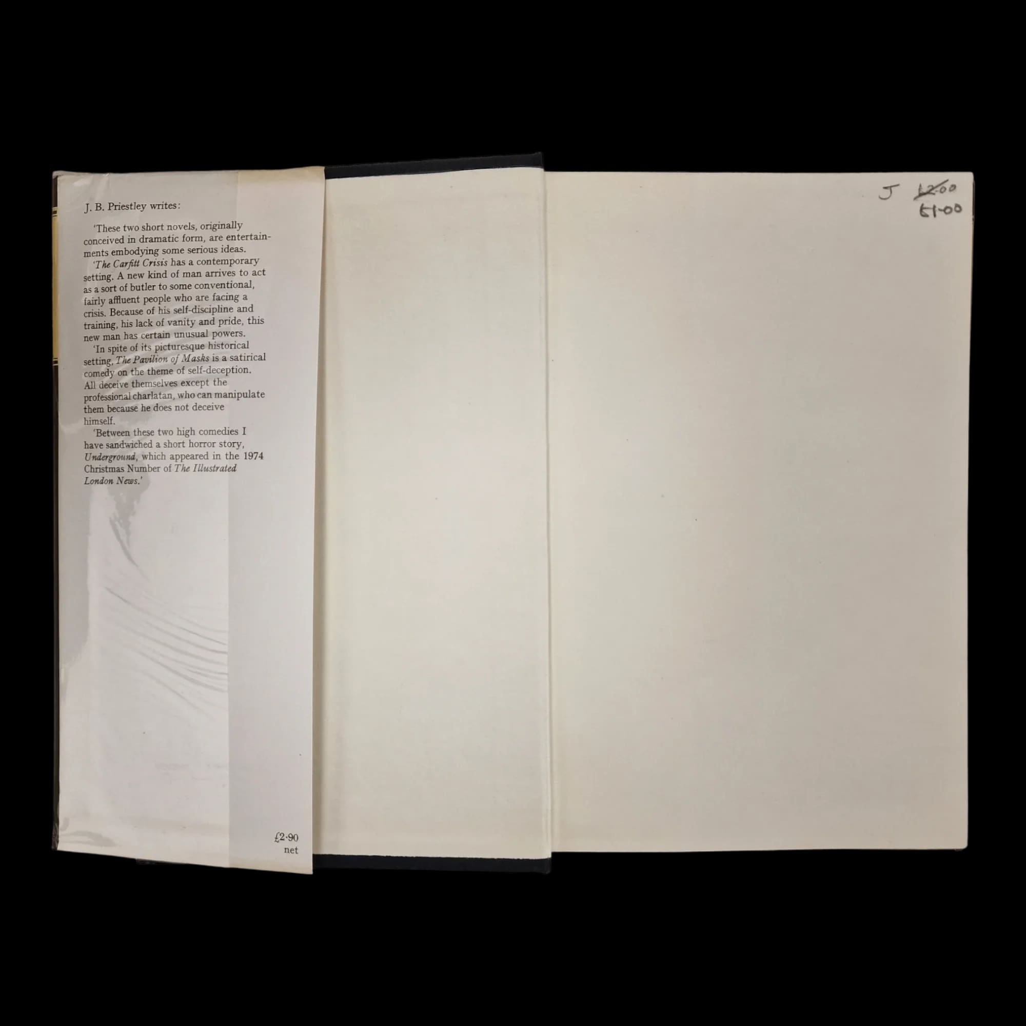 The Carfitt Crisis And Two Other Stories j b Priestley 1975