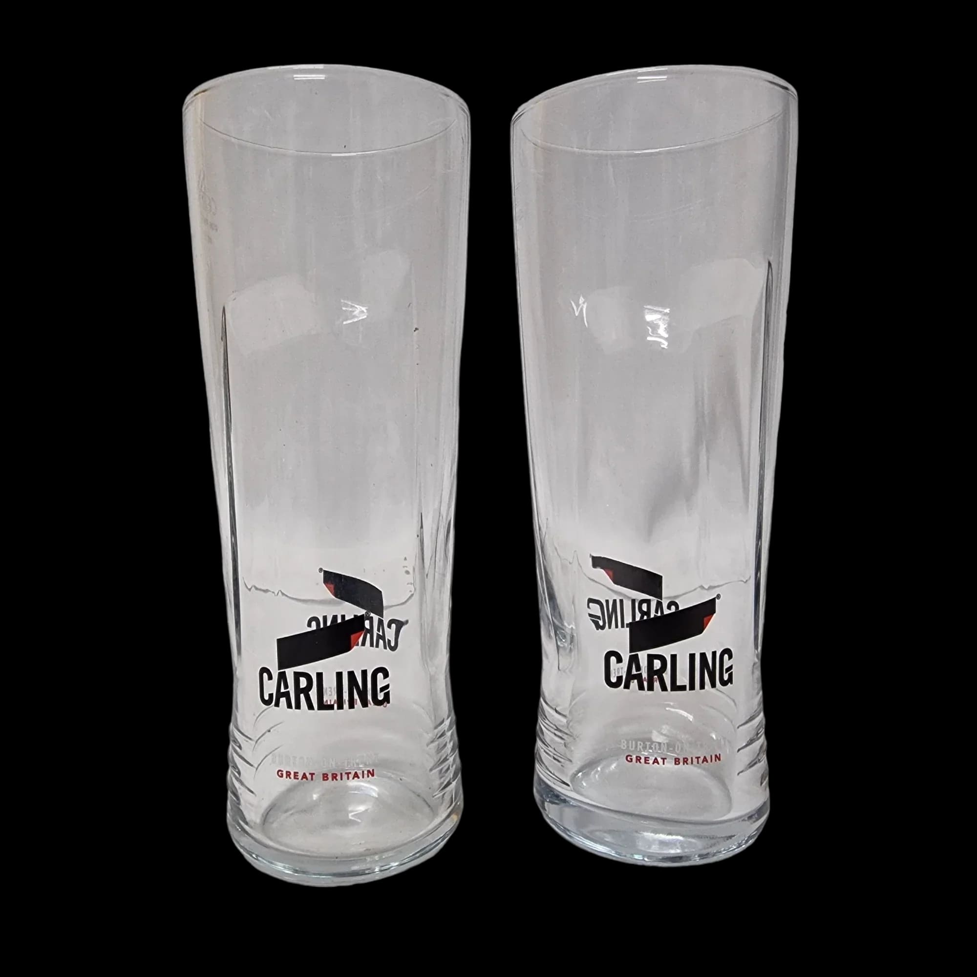 Carling Pint Beer Glass x 2 Home Bar Gift - 1 - 3288