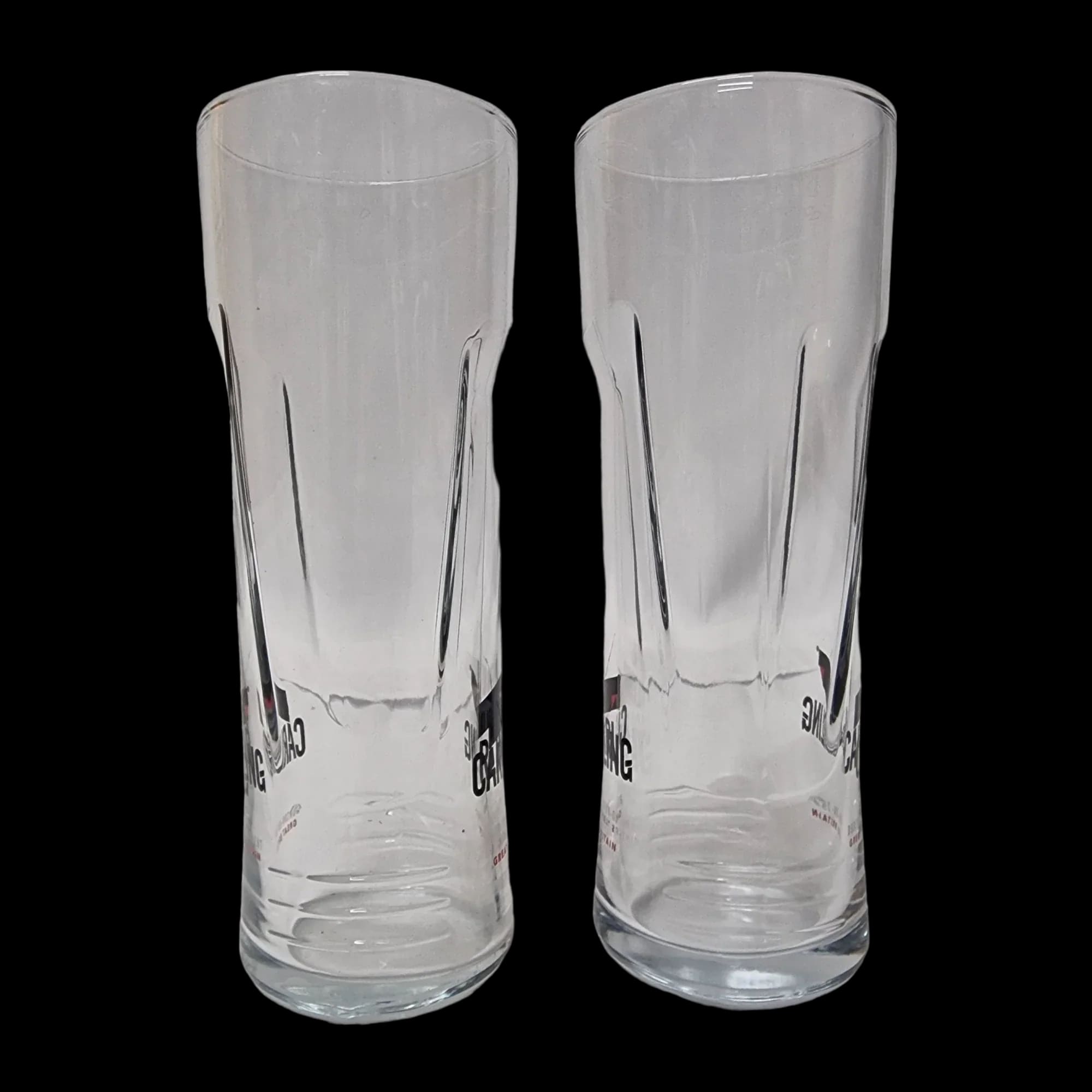 Carling Pint Beer Glass x 2 Home Bar Gift - 3288