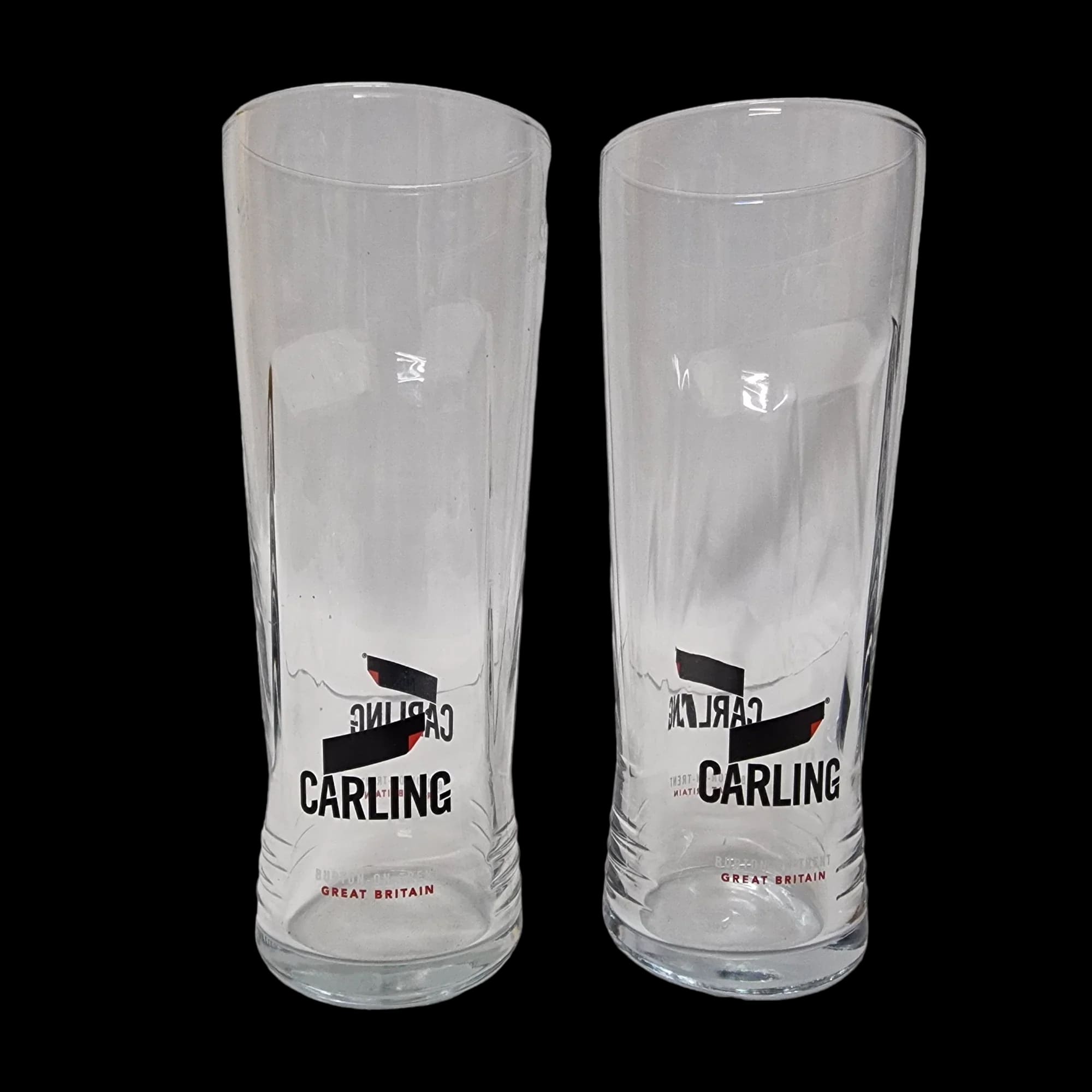 Carling Pint Beer Glass x 2 Home Bar Gift - 3 - 3288