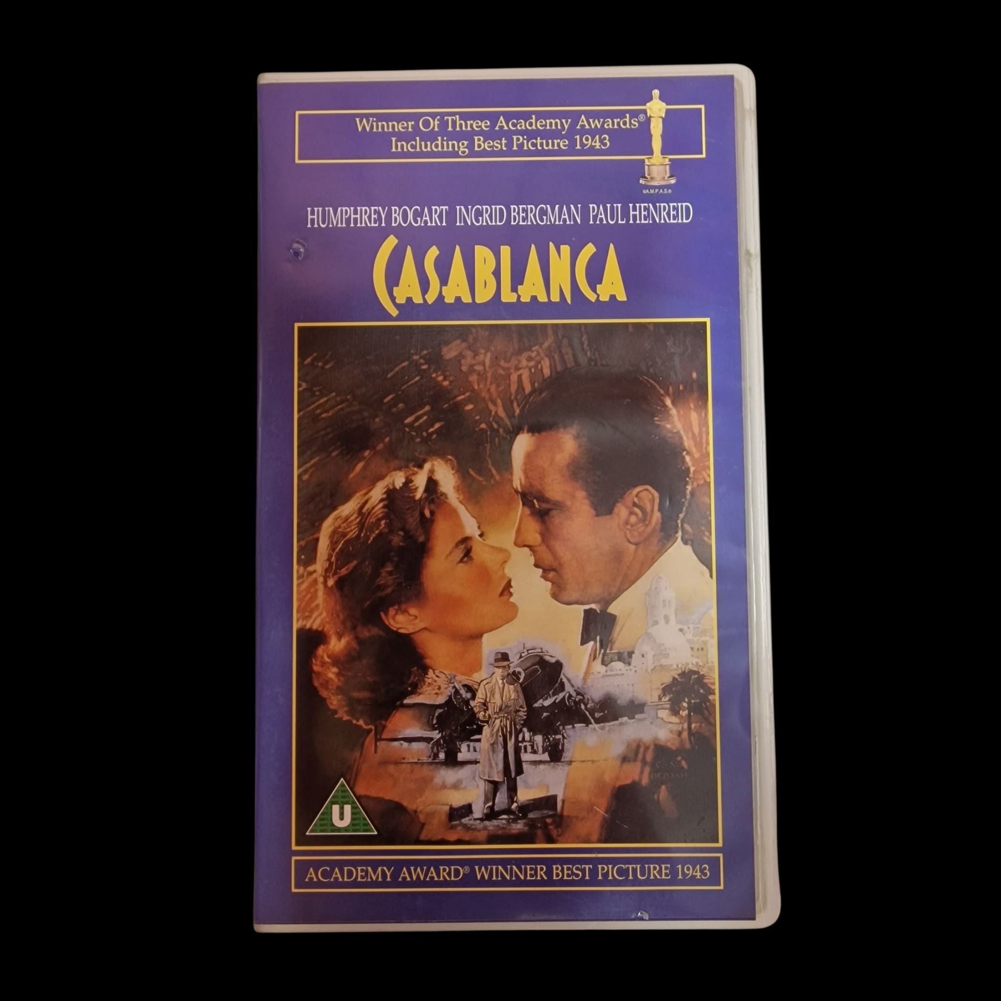 Casablanca Vhs 1942 Humphrey Bogart Ingrid Bergman Paul