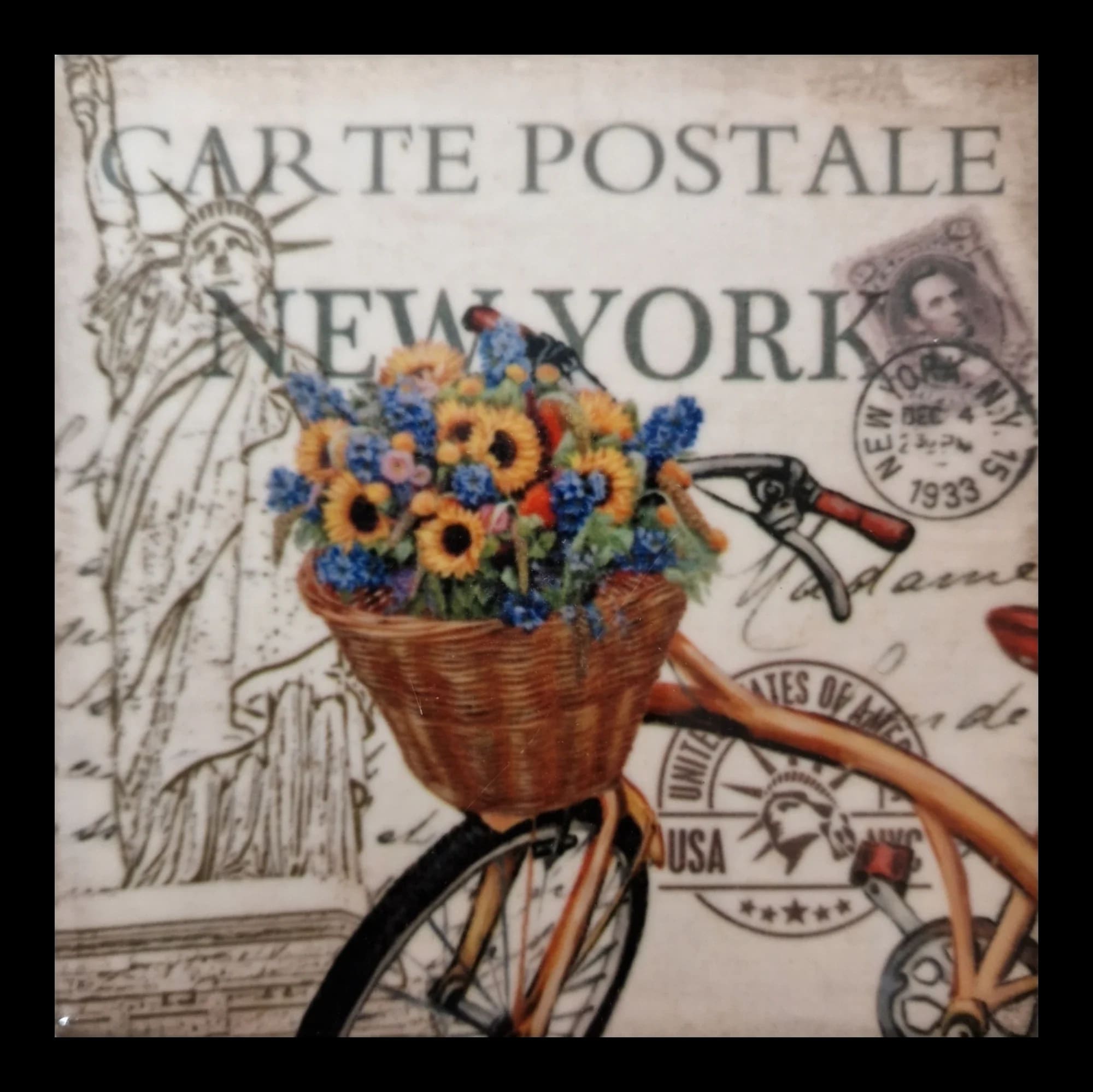 Ceramic Carte Postale Coasters - 5 - 2707