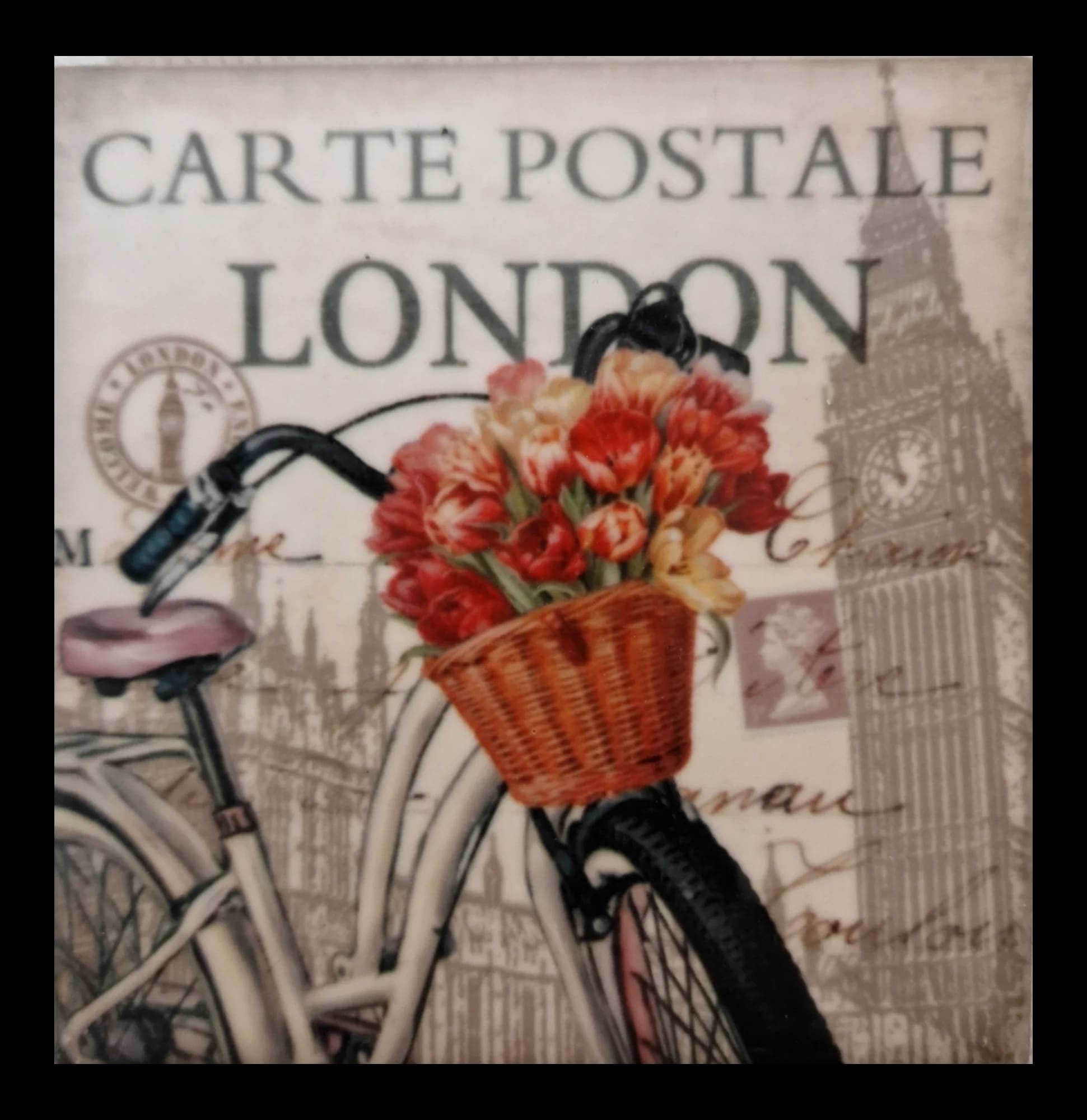 Ceramic Carte Postale Coasters - 7 - 2707