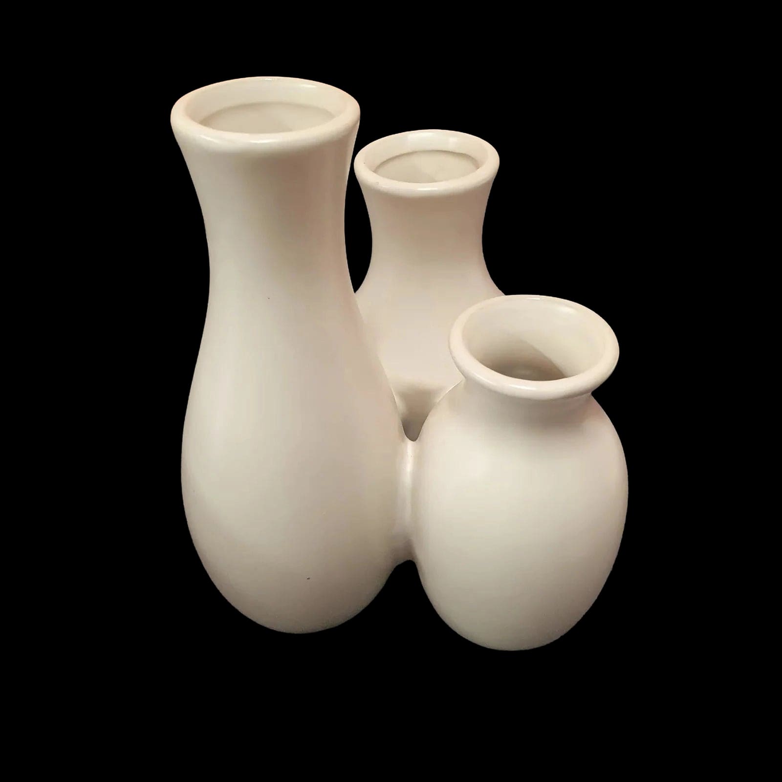 Ceramic Trio Linked Vase - New - Unbranded - 1 - 1377