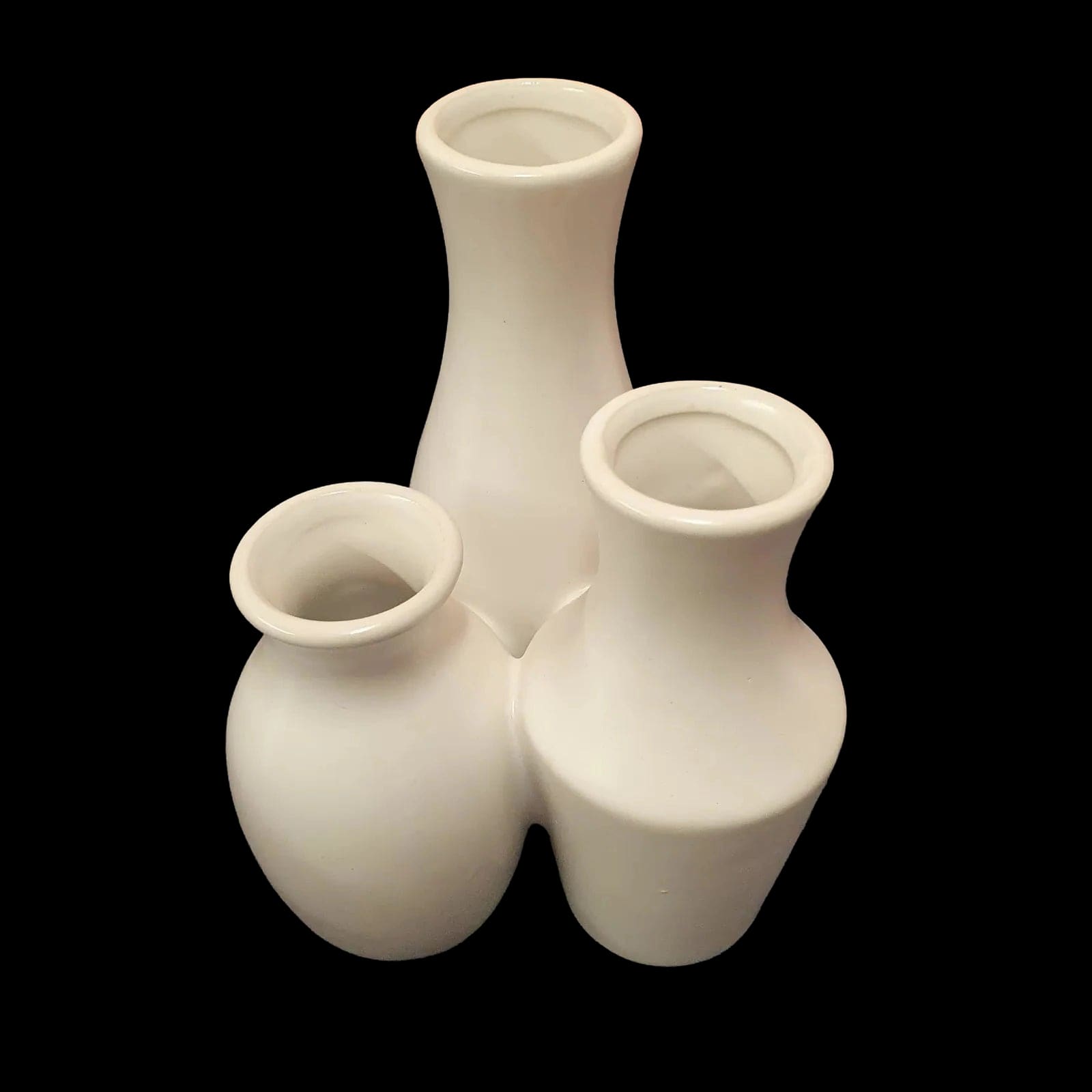Ceramic Trio Linked Vase - New - Unbranded - 5 - 1377