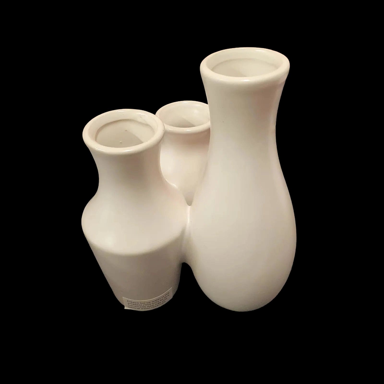 Ceramic Trio Linked Vase - New - Unbranded - 2 - 1377